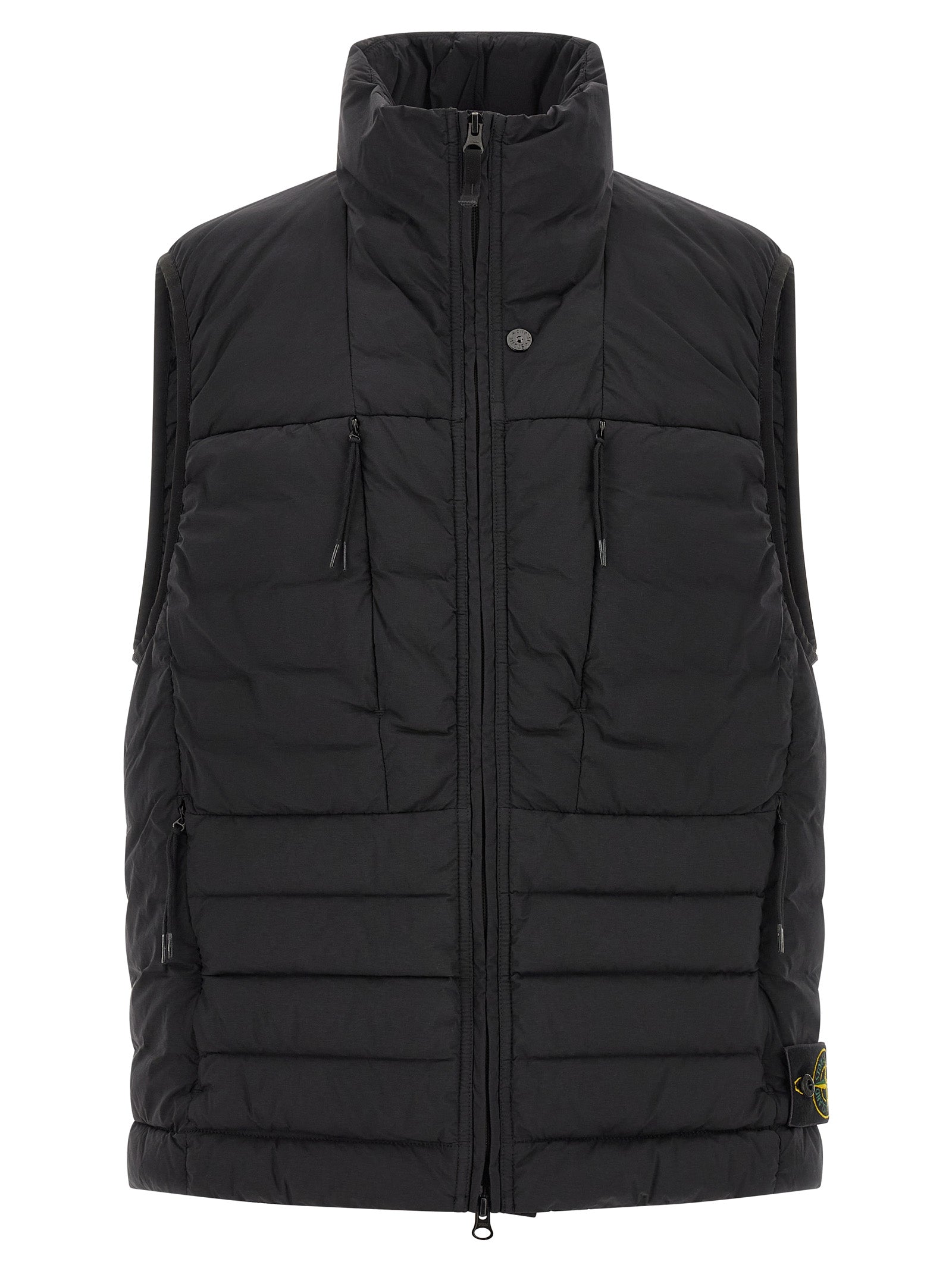 Stone Island Black Polyamide Sleeveless Jacket