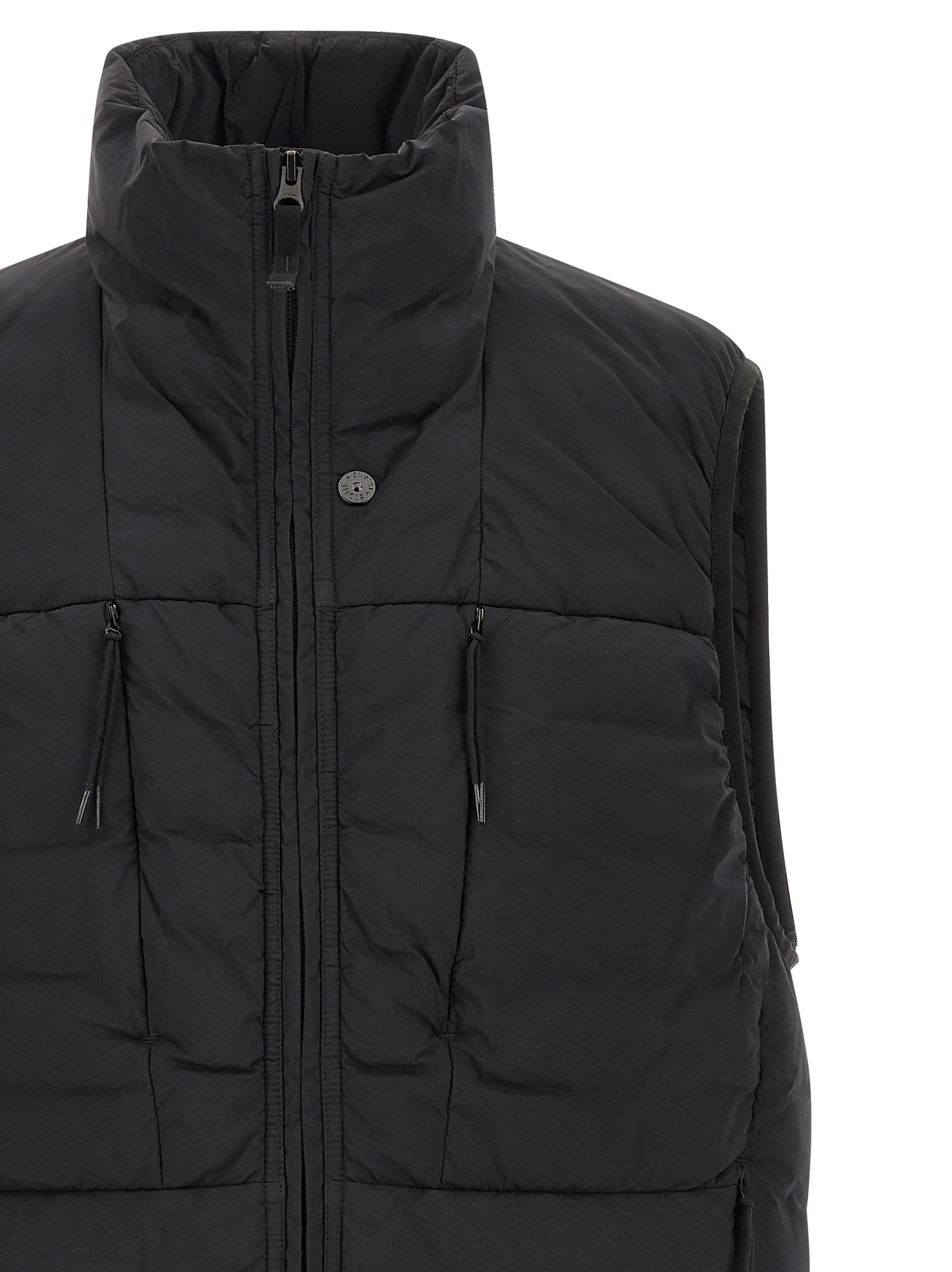 Stone Island Black Polyamide Sleeveless Jacket
