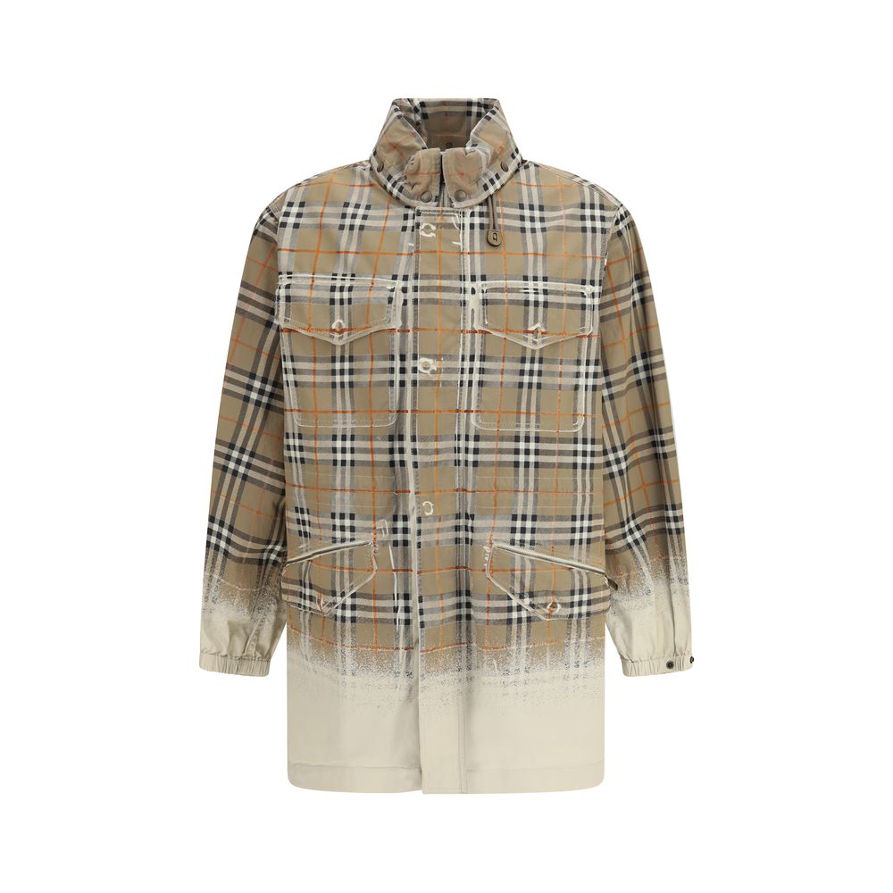 Burberry Beige Cotton Parka