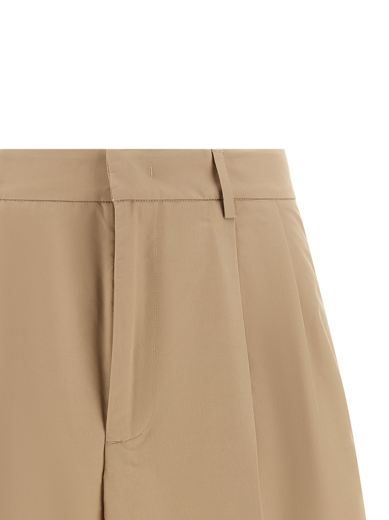 Fabiana Filippi Brown Cotton Bermuda Shorts