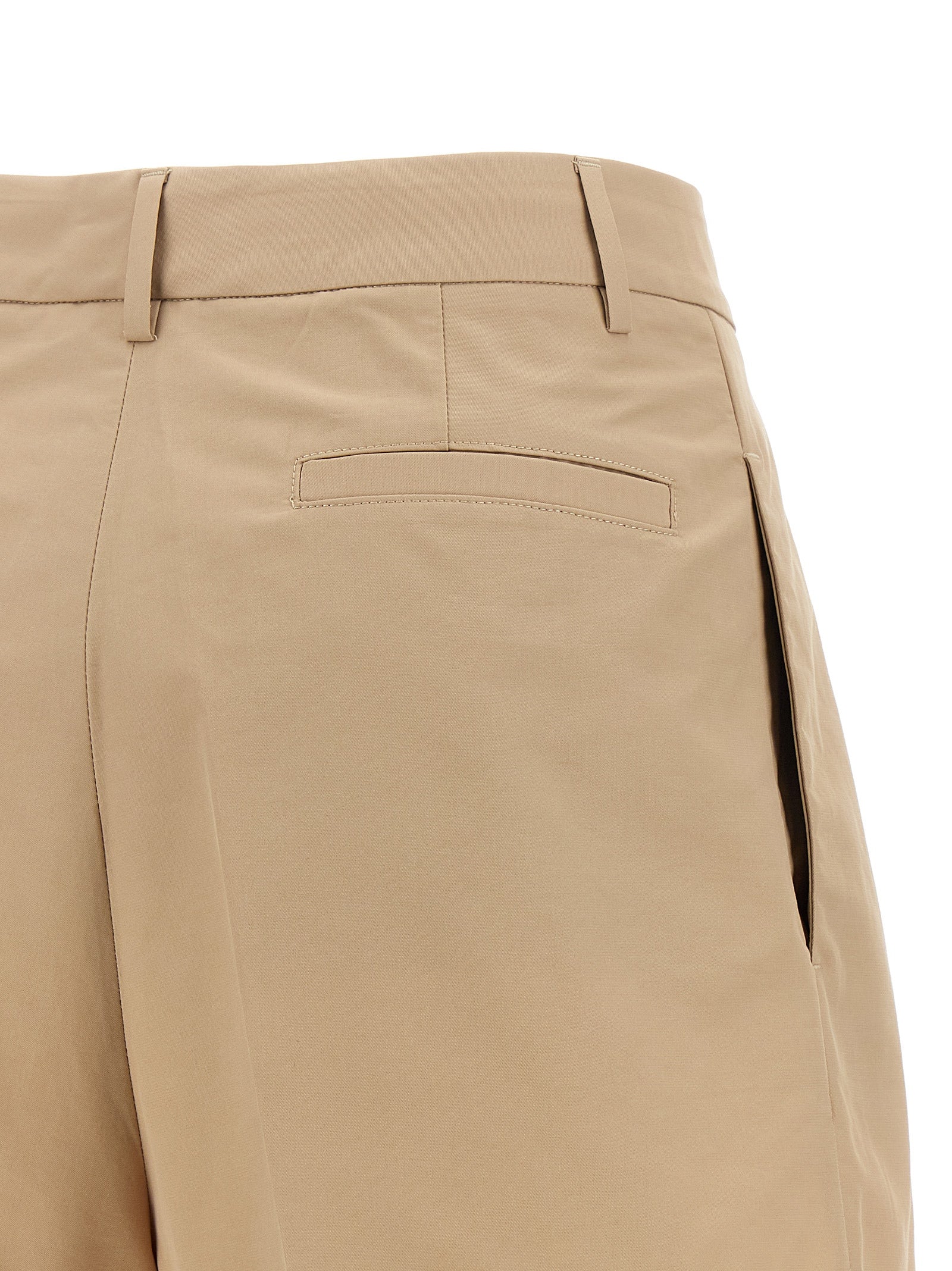 Fabiana Filippi Brown Cotton Bermuda Shorts