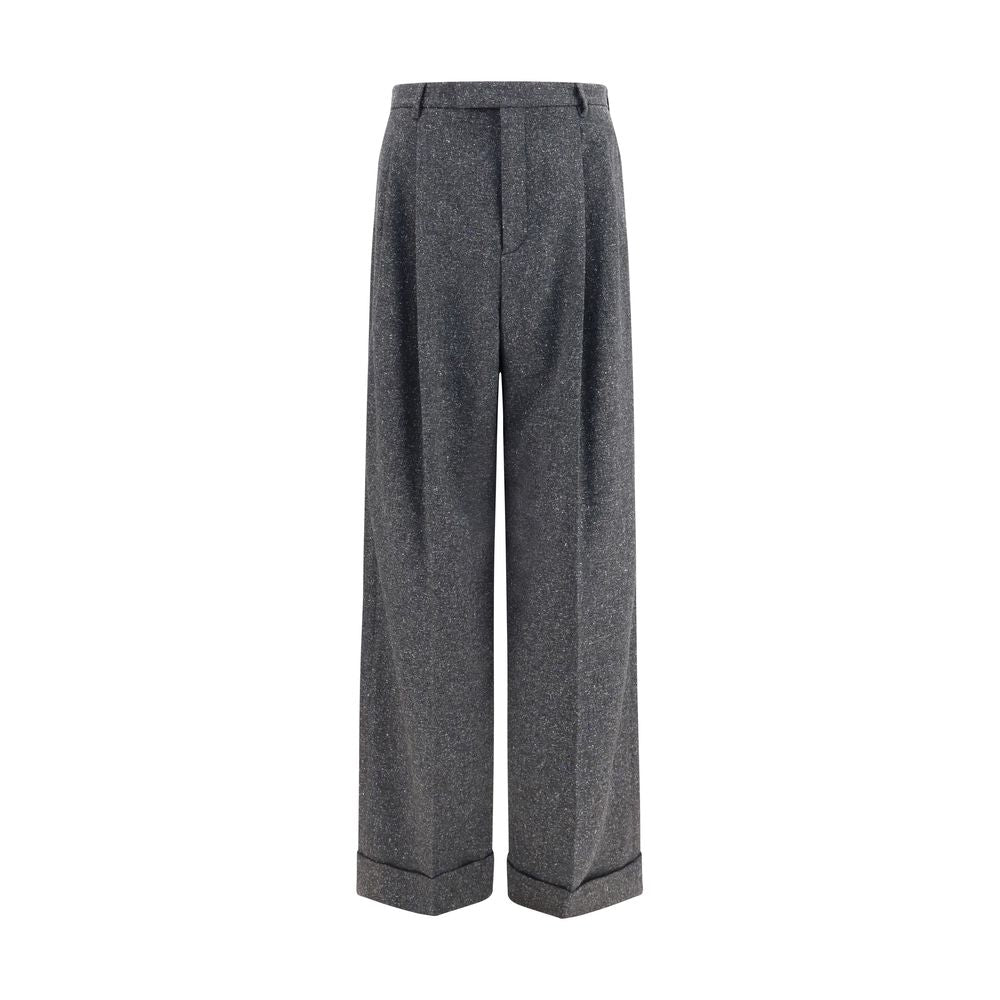 Valentino Garavani Gray Wool Oves Aries Pants