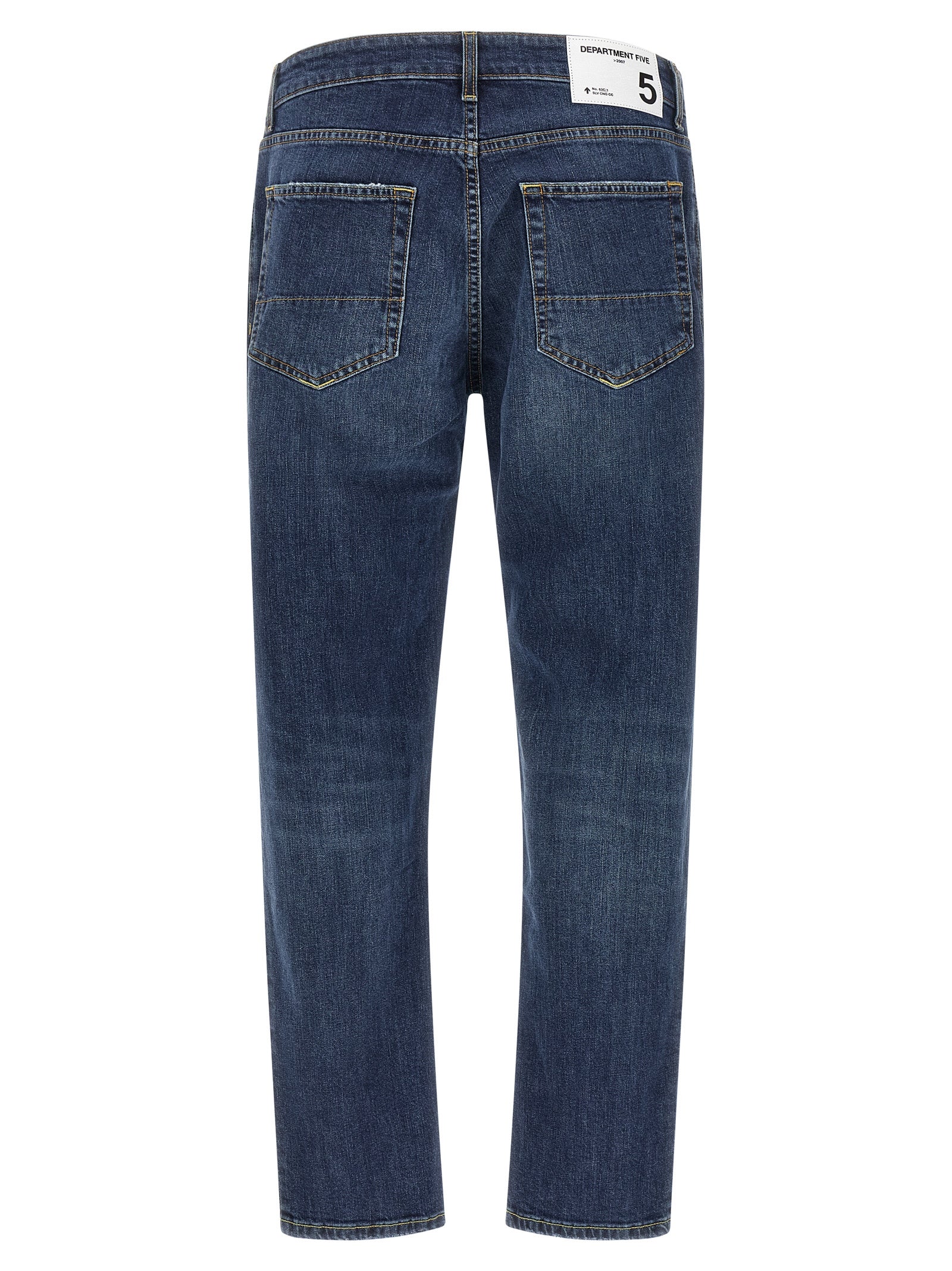 Department 5 Blue Cotton Cropped Jeans