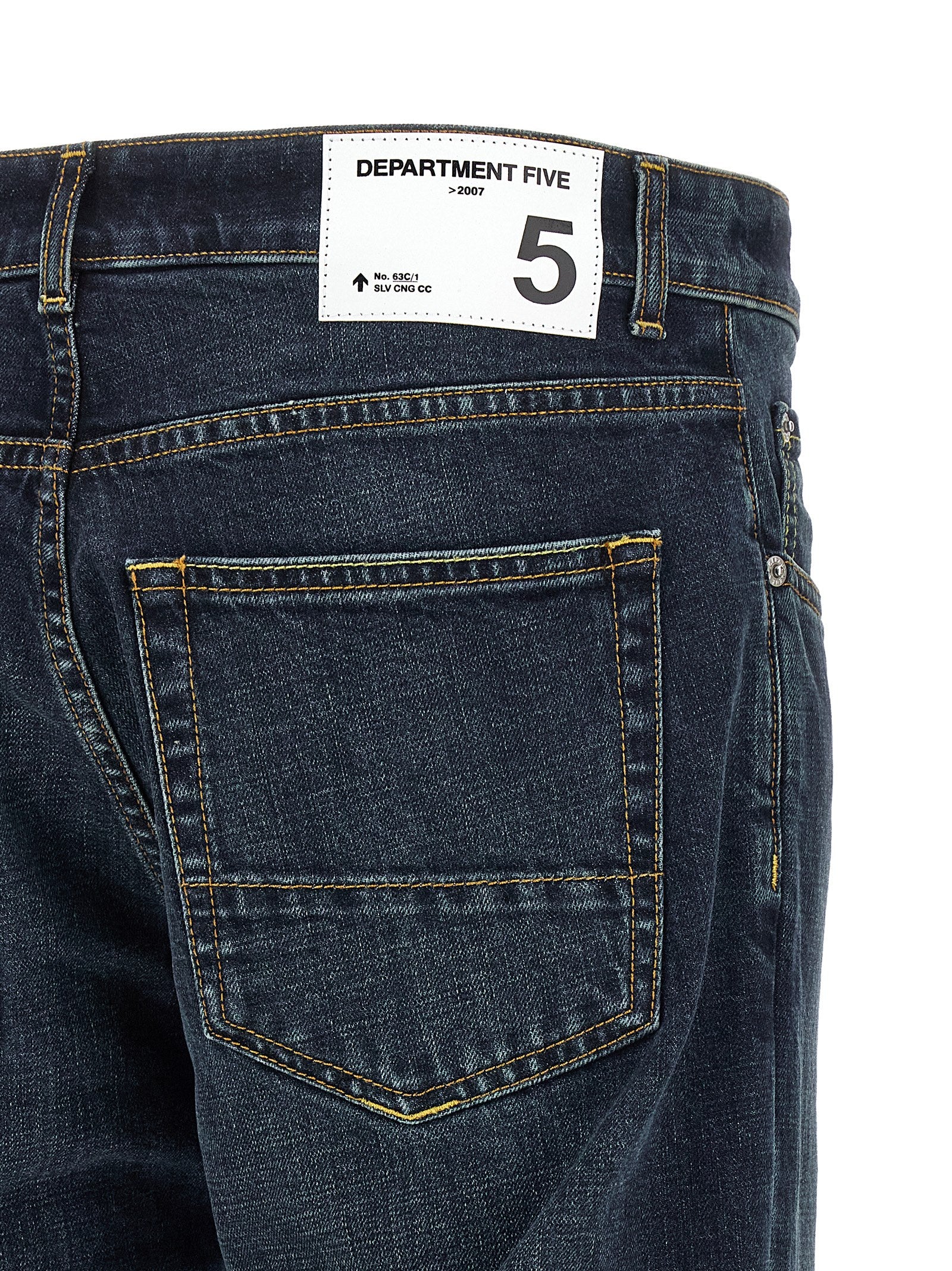 Department 5 Blue Cotton Cropped Jeans