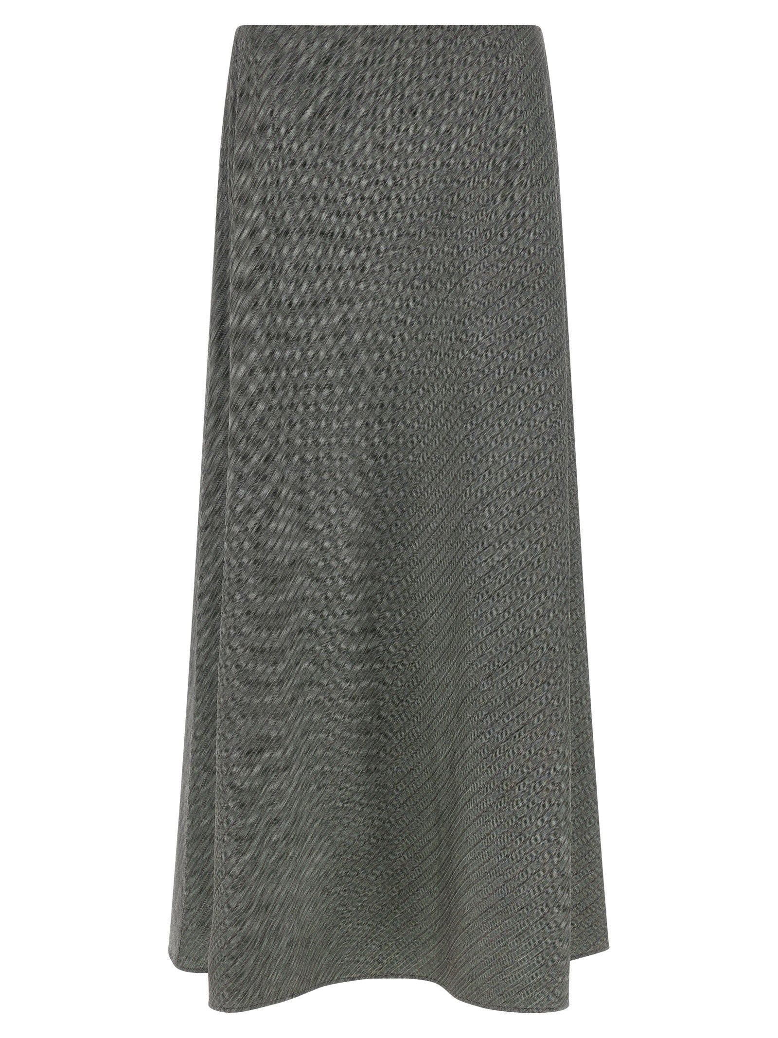 Alberta Ferretti Gray Viscose Mini Skirt