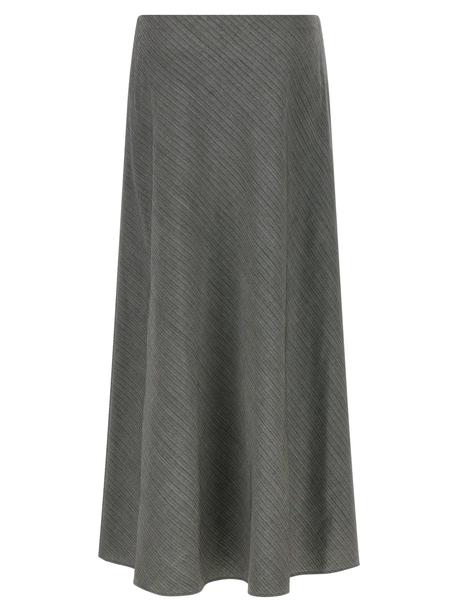 Alberta Ferretti Gray Viscose Mini Skirt