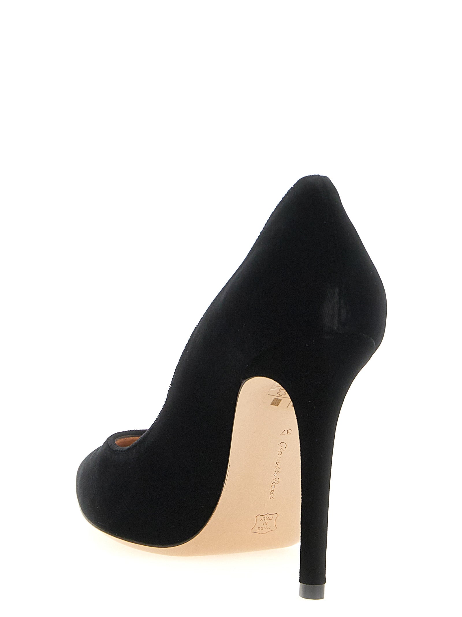 Gianvito Rossi Black Textile High Heel Pumps