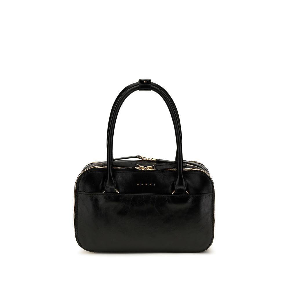 Marni Black Calf Leather Bos Taurus Handbag