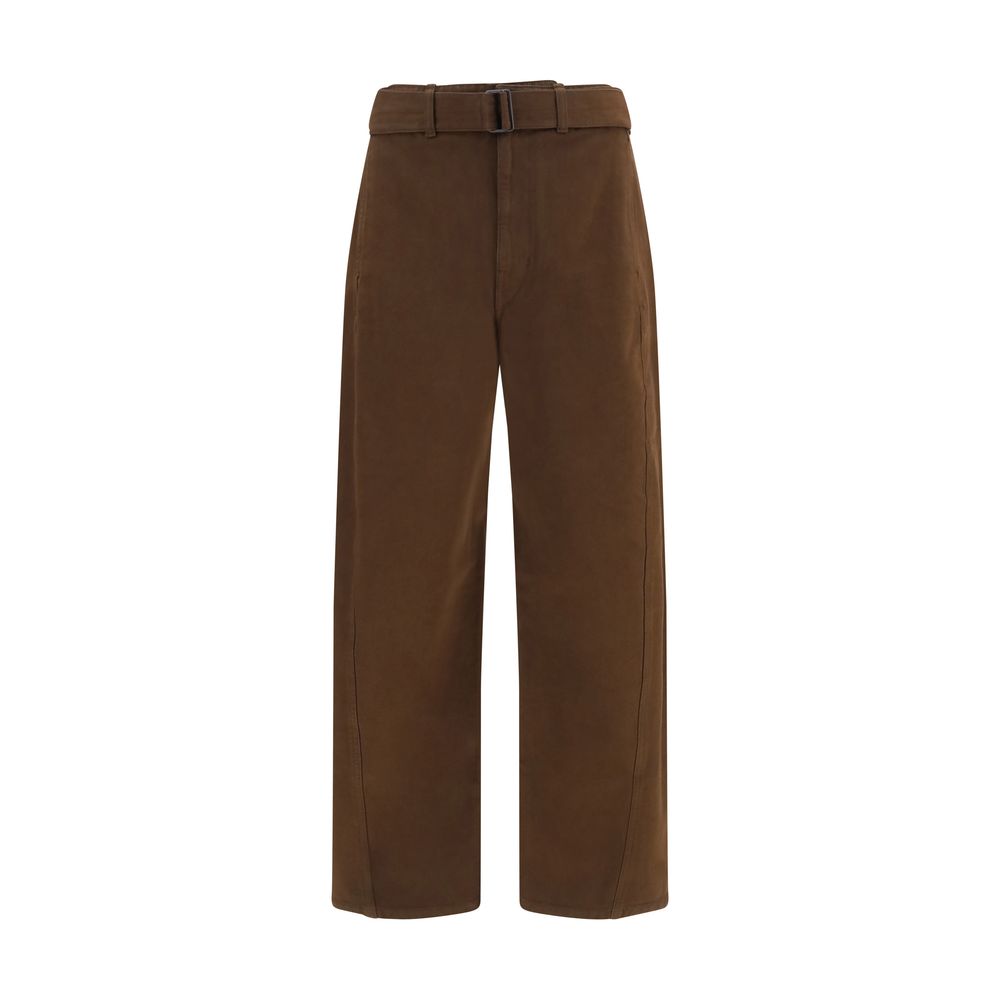 Lemaire Brown Cotton Casual Pants