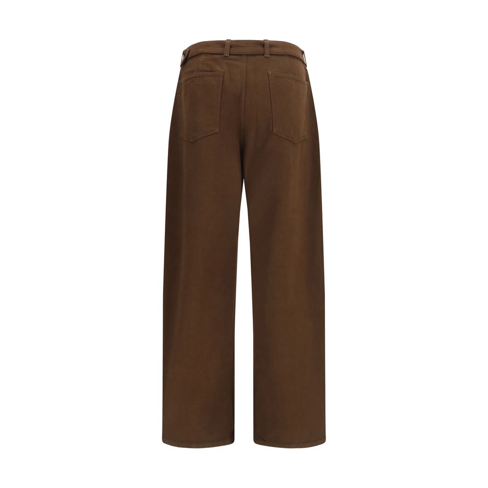 Lemaire Brown Cotton Casual Pants
