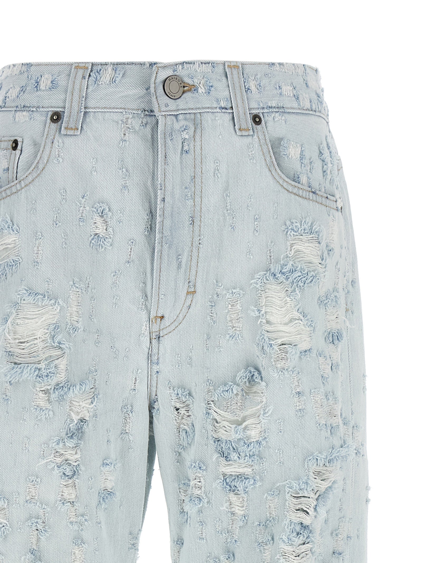 Haikure Blue Cotton Jeans Denim
