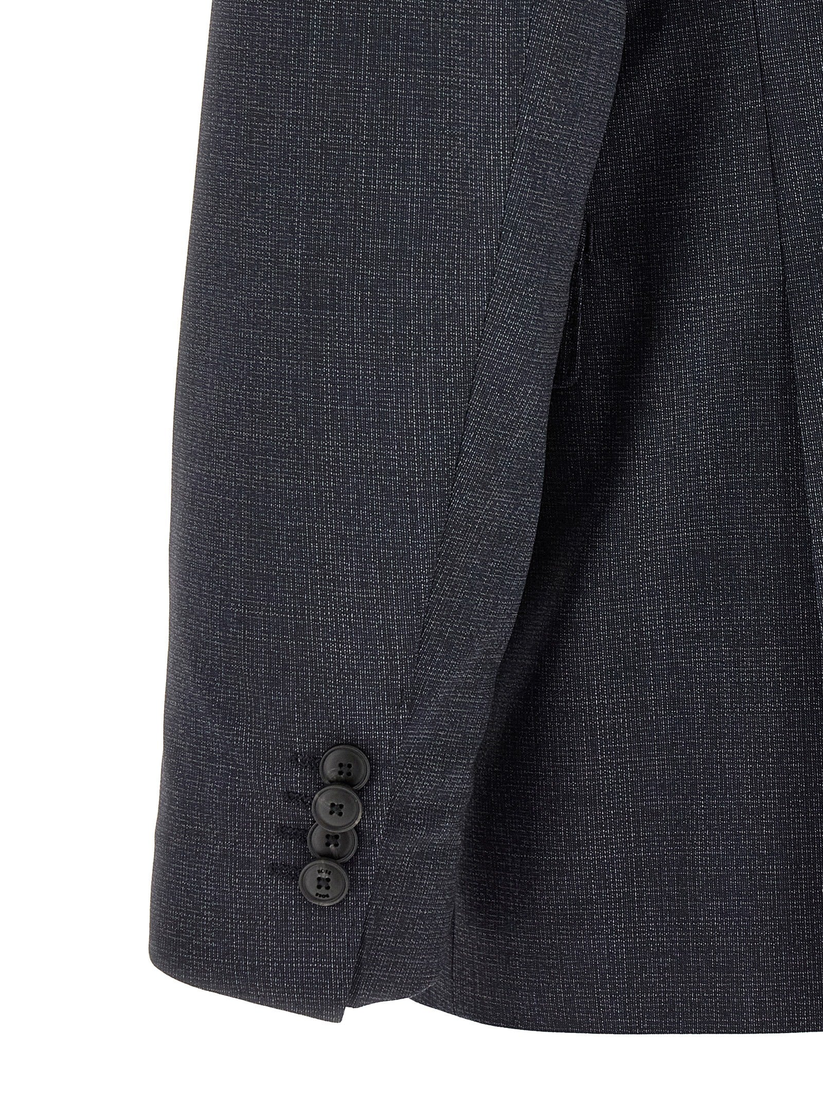 Hugo Boss Blue Polyester Two-Piece Suit