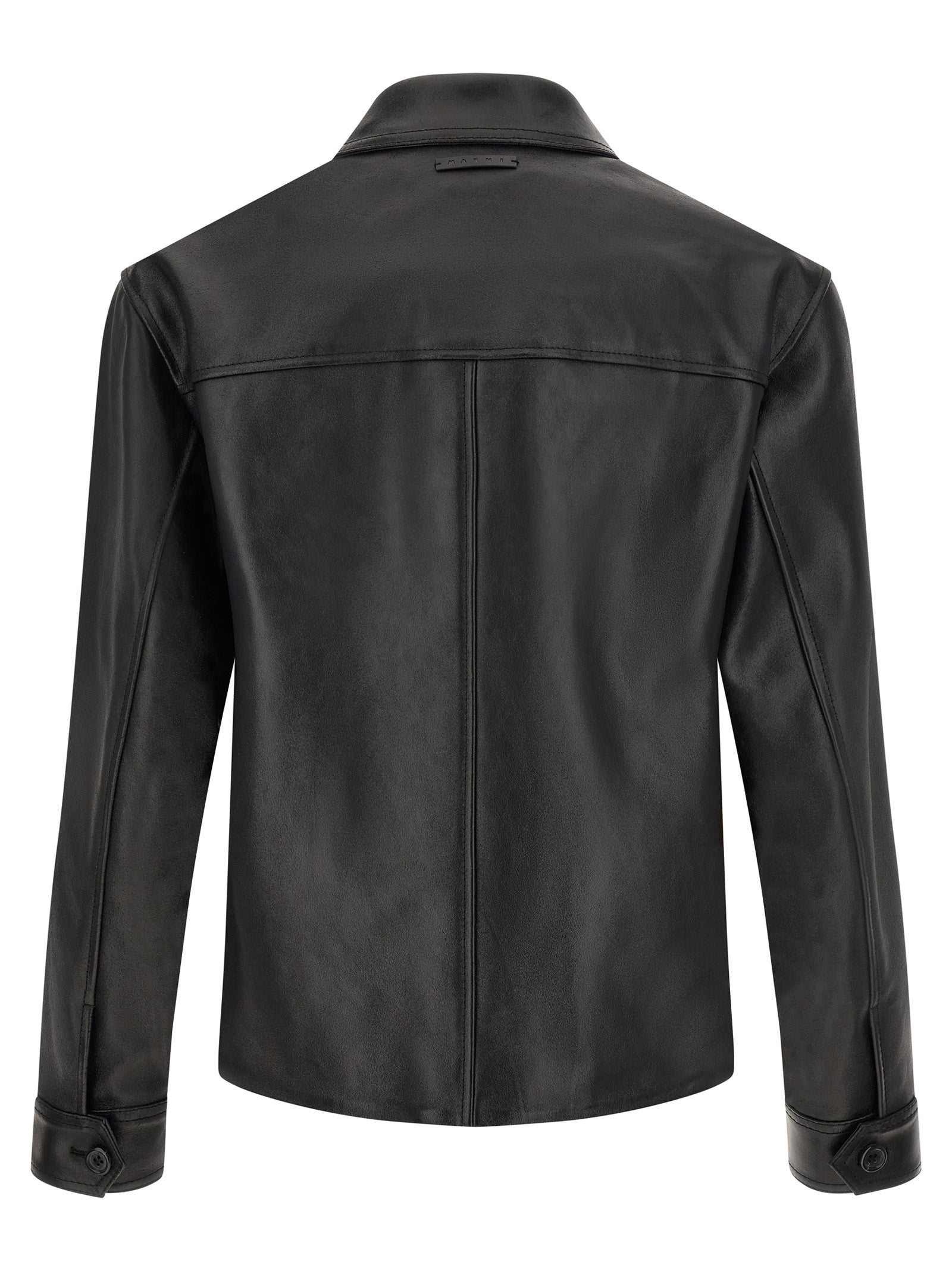 Marni Multicolor Calfskin Leather Jacket