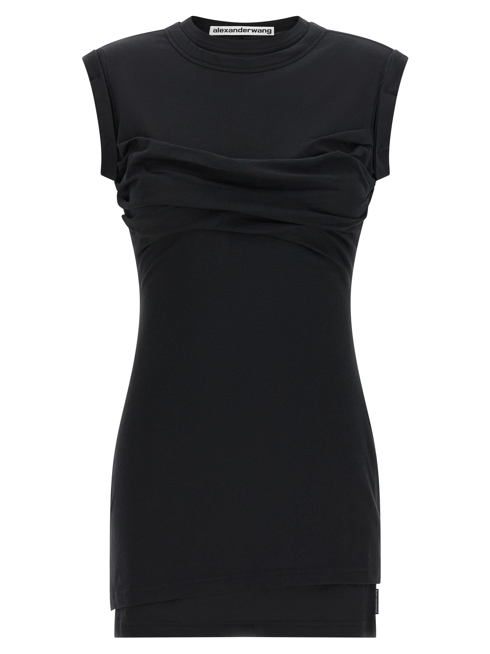 Alexander Wang Black Cotton Short Dress