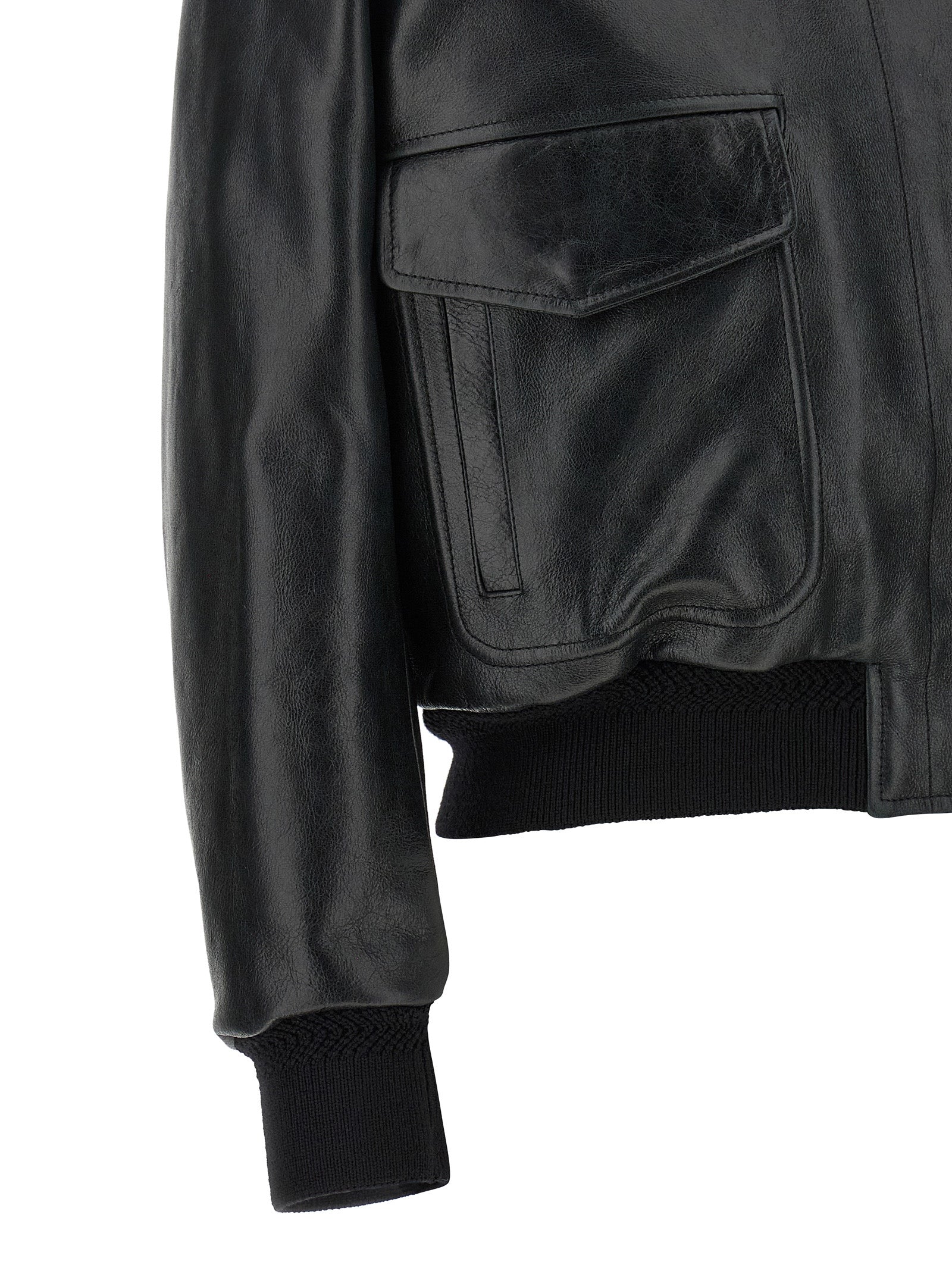 Tom Ford Black Lamb Leather Leather Jacket