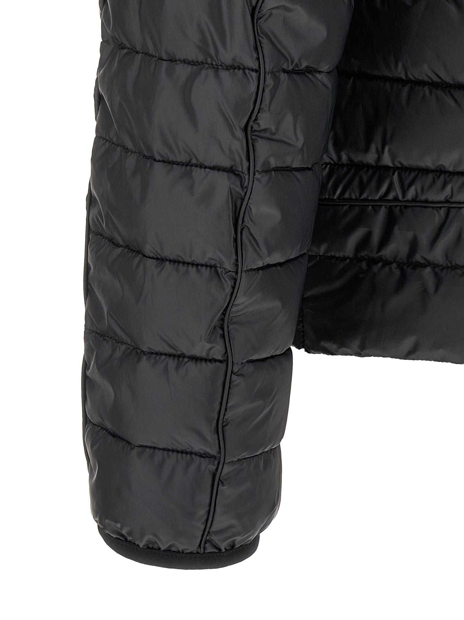 Diesel Black Polyester Full-Length Jacket