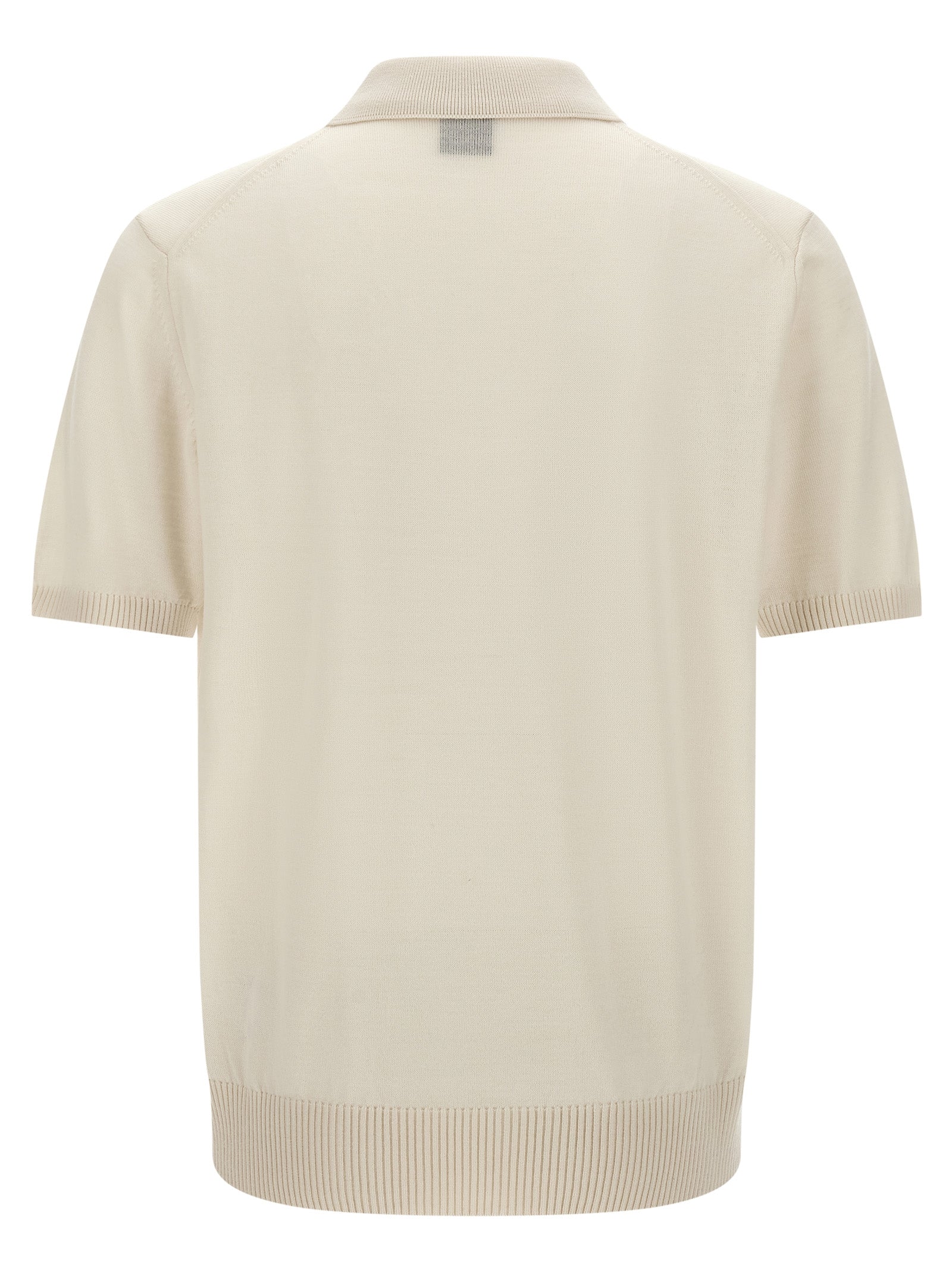 Hugo Boss White Virgin Wool Polo Shirt