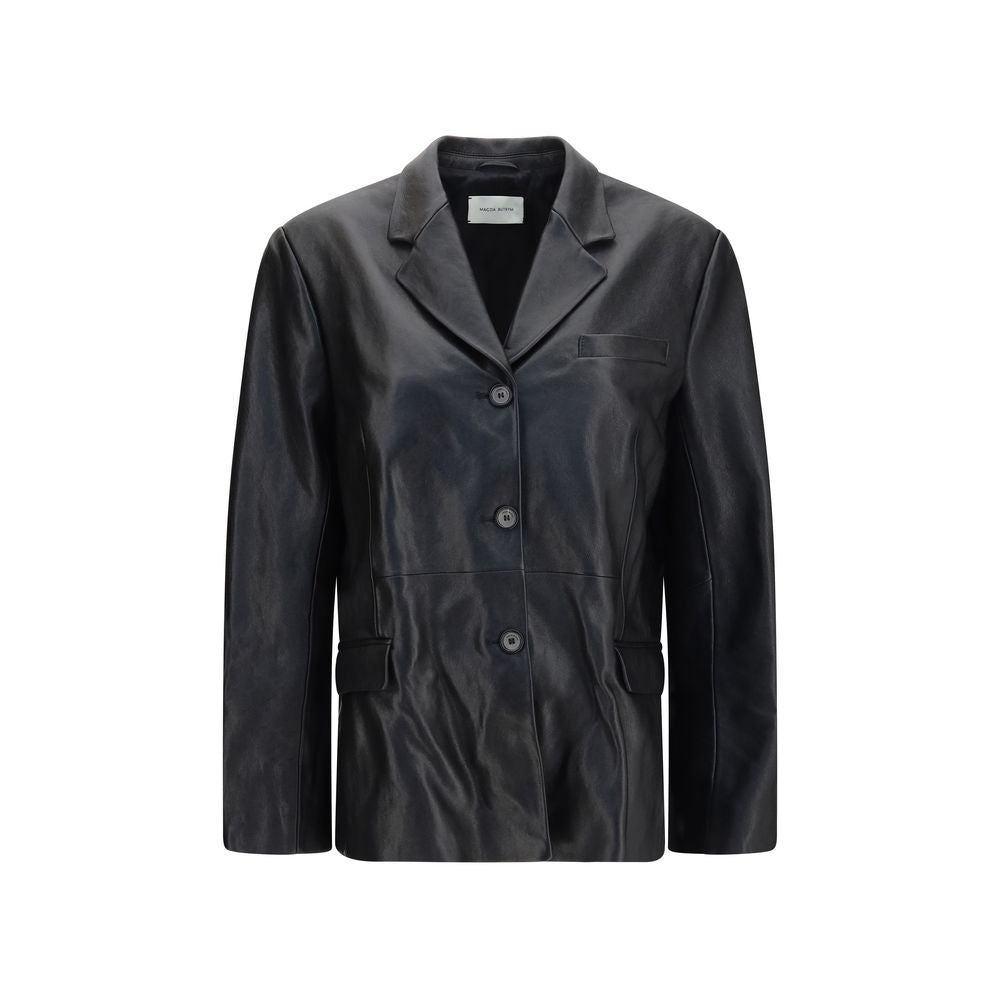 Magda Butrym Black Lambskin Blazer