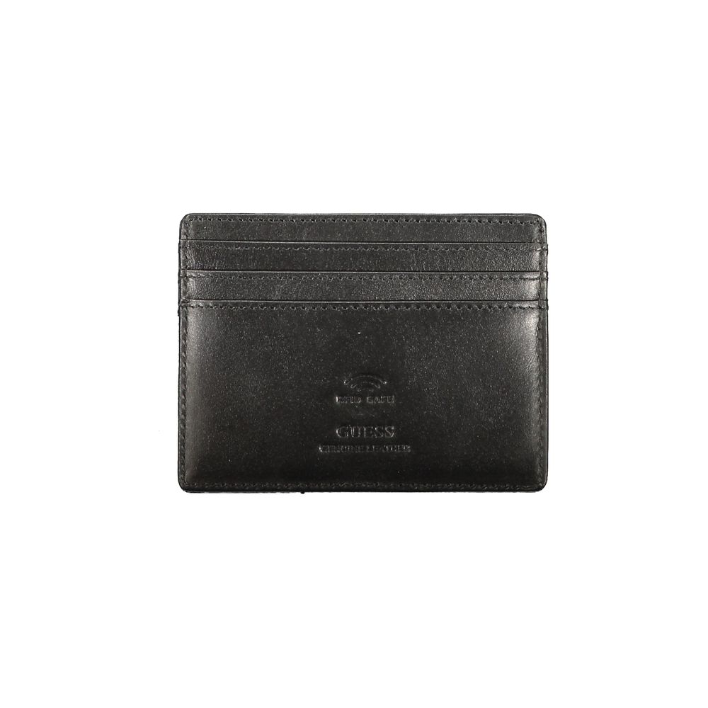 Guess Jeans Black Leather Men Wallet