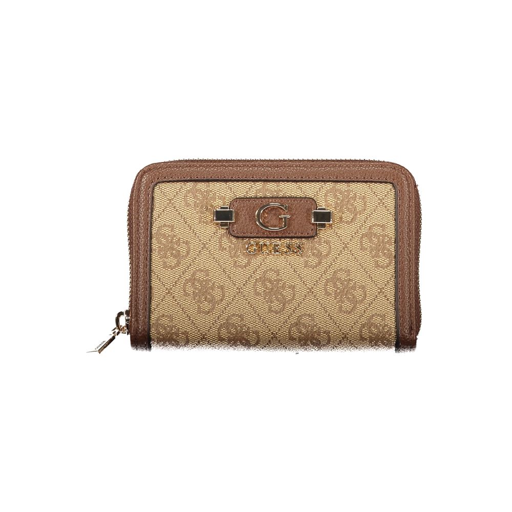 Guess Jeans Beige Polyurethane Women Wallet
