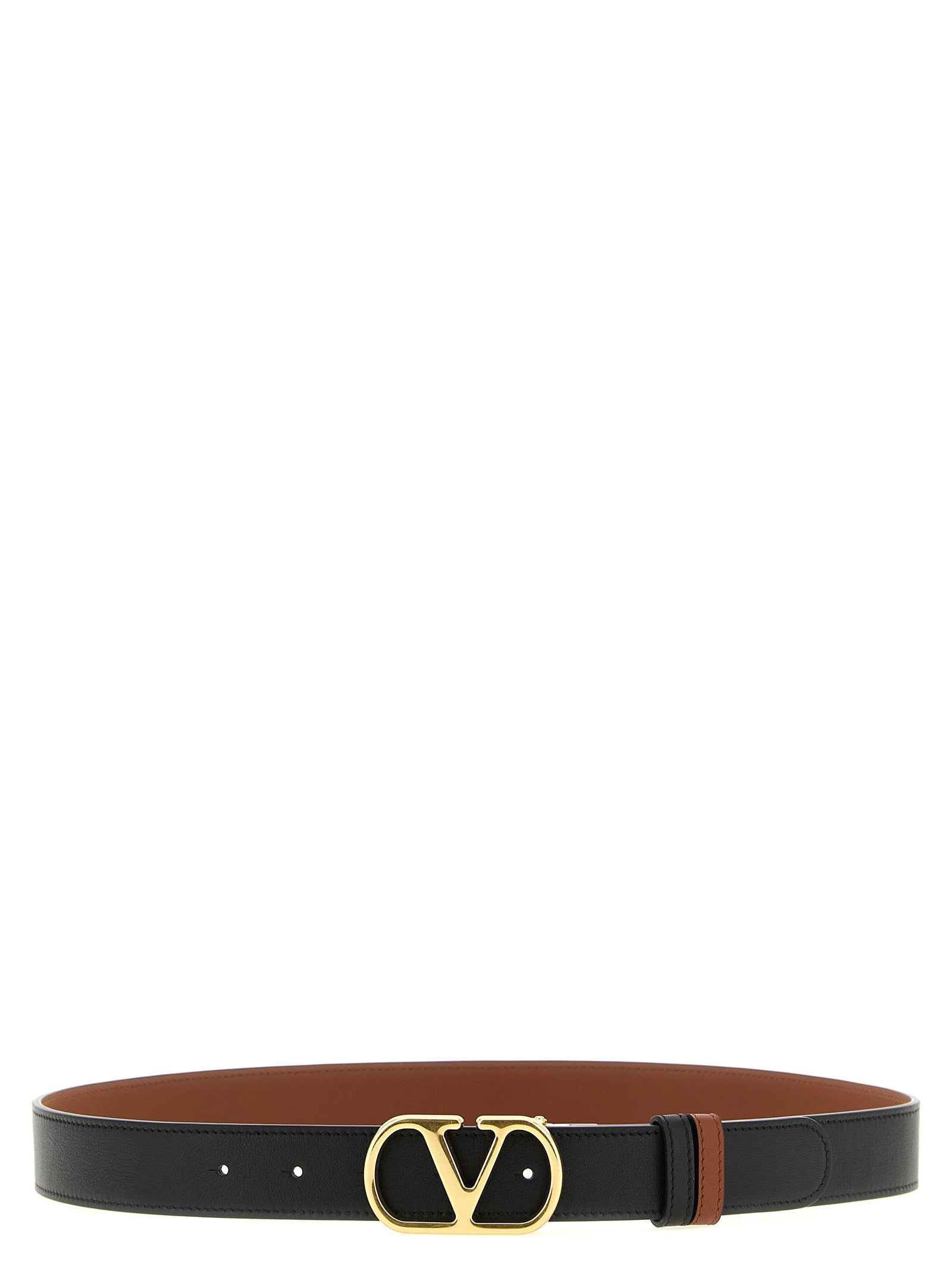 Valentino Garavani Black Calfskin Regular Belt