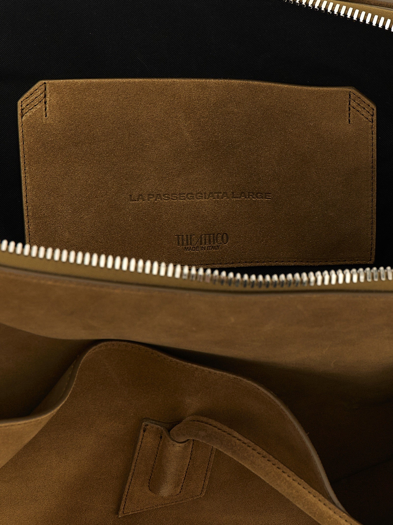 The Attico Brown Calfskin Shoulder Bag
