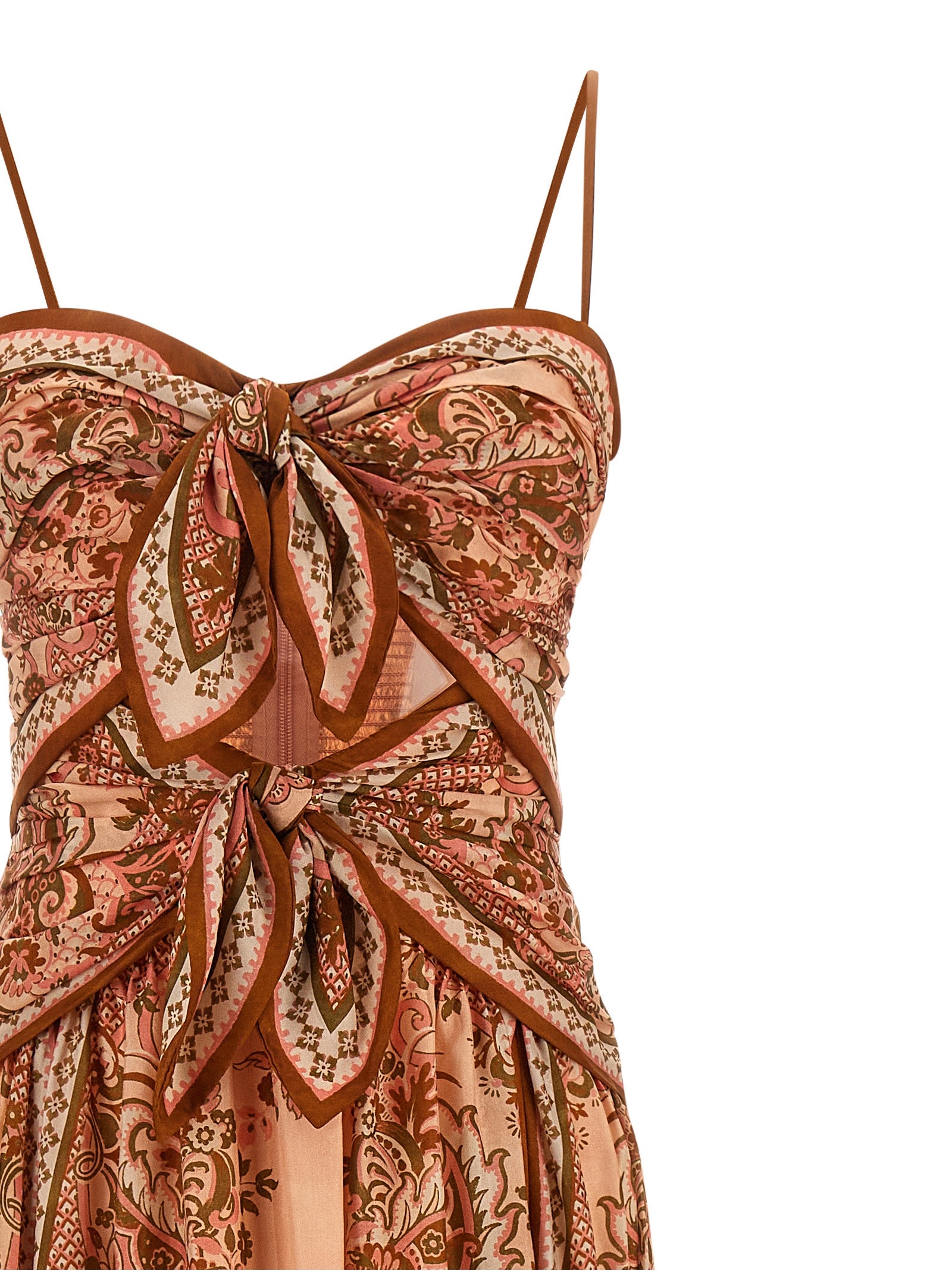 Zimmermann Multicolor Silk Midi Dress