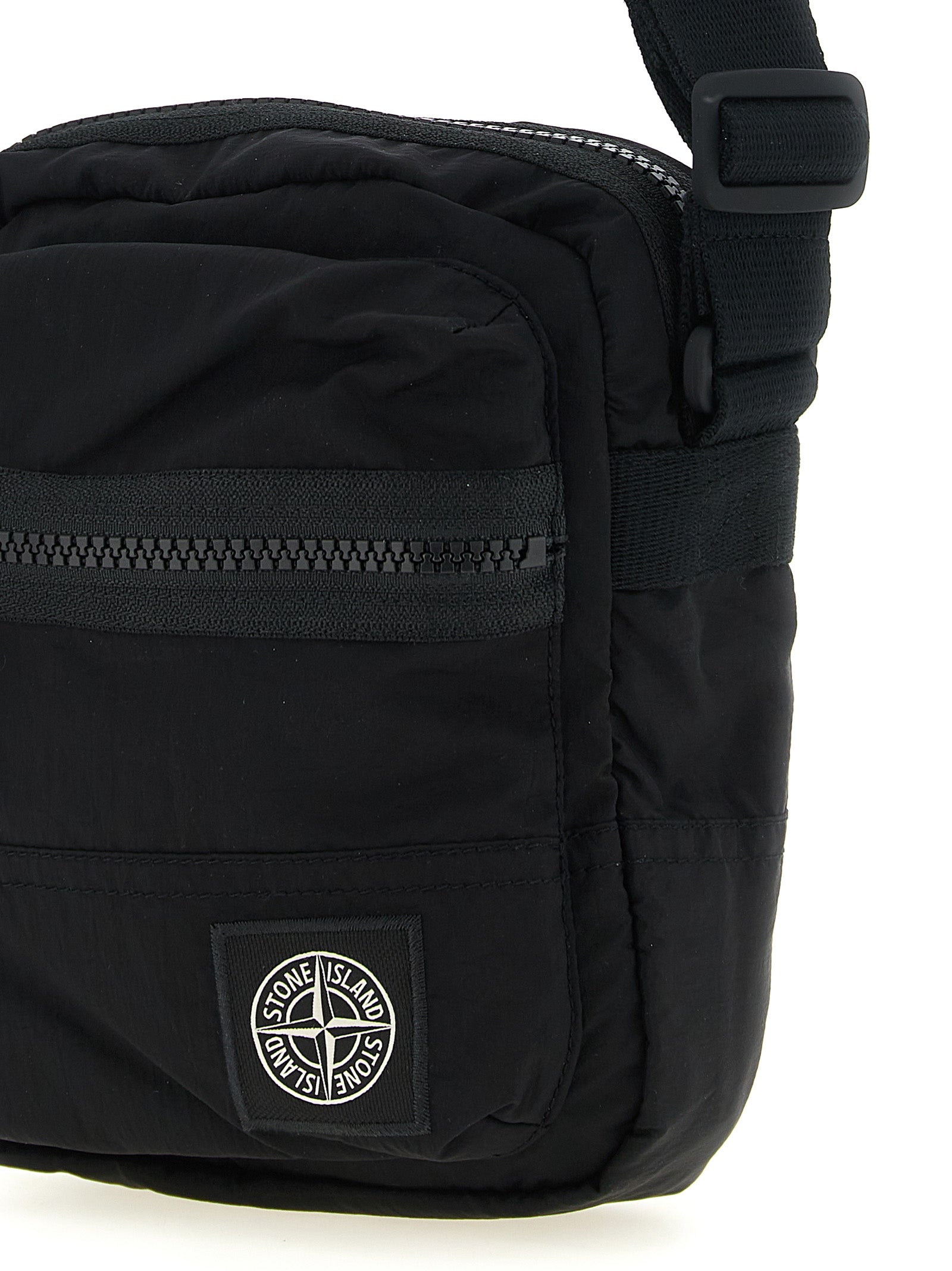 Stone Island Black Polyamide Crossbody Bag