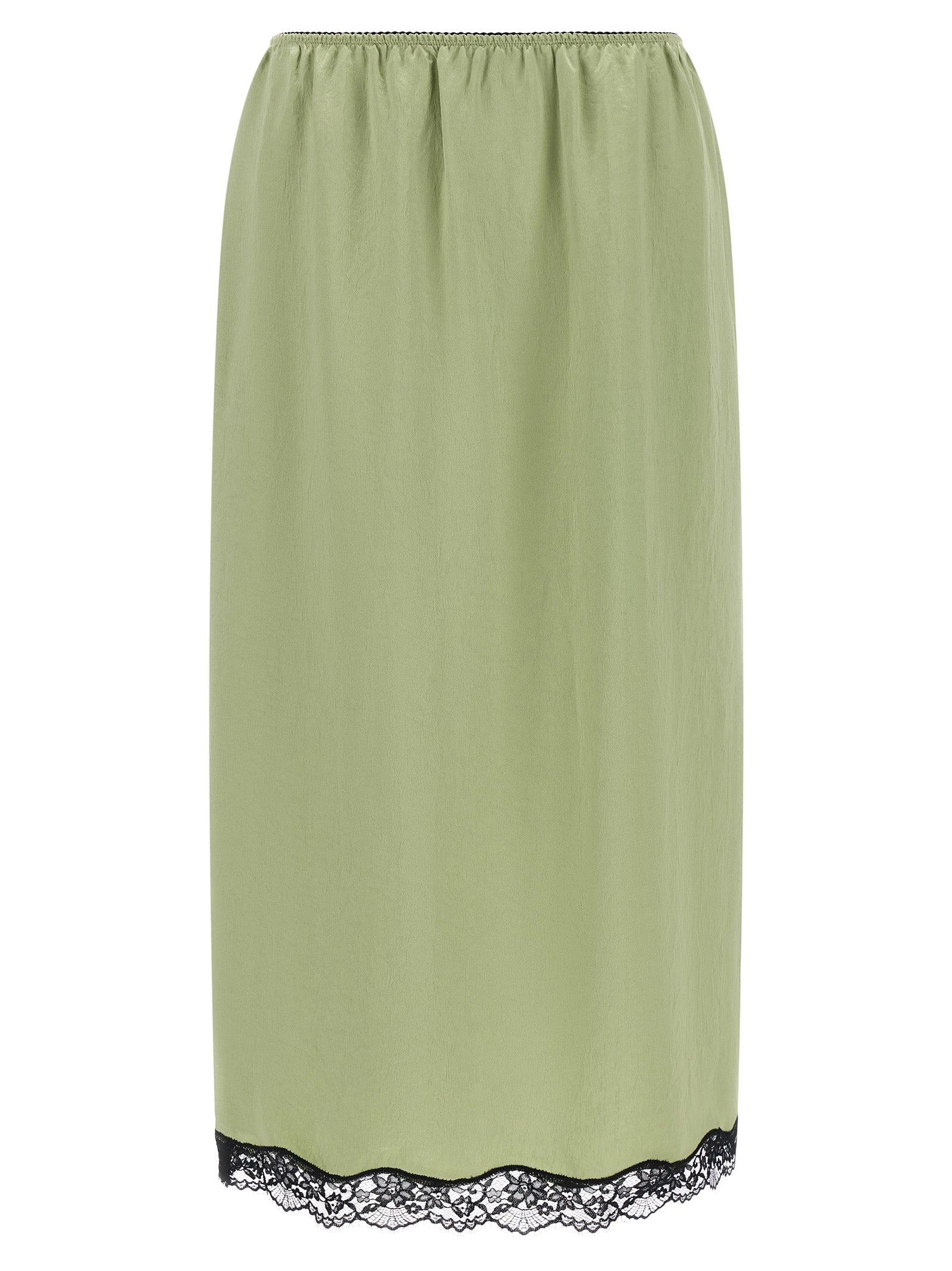 Twinset Bicolor Marabou Midi Skirt
