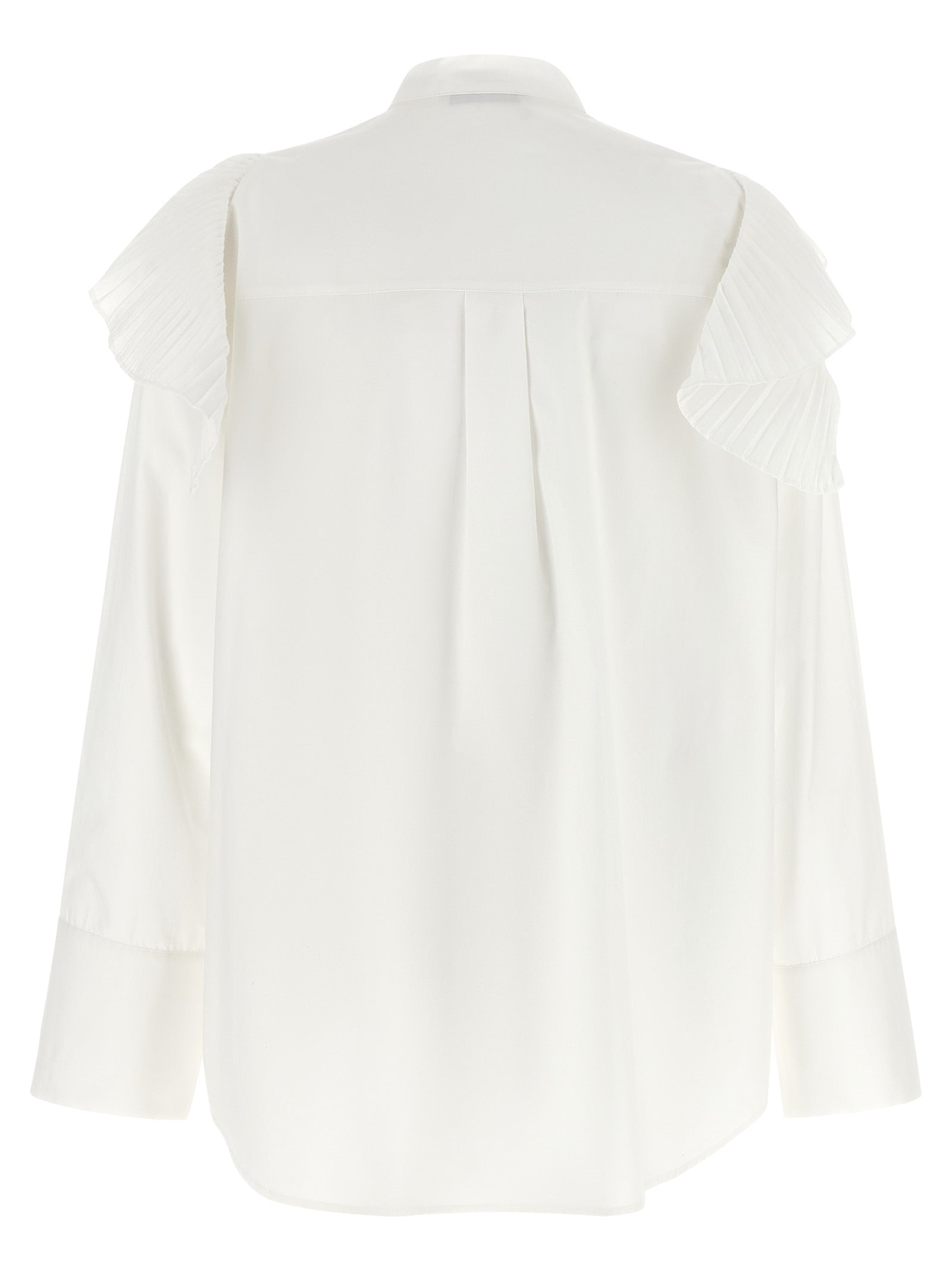 Alberta Ferretti White Cotton Blouse