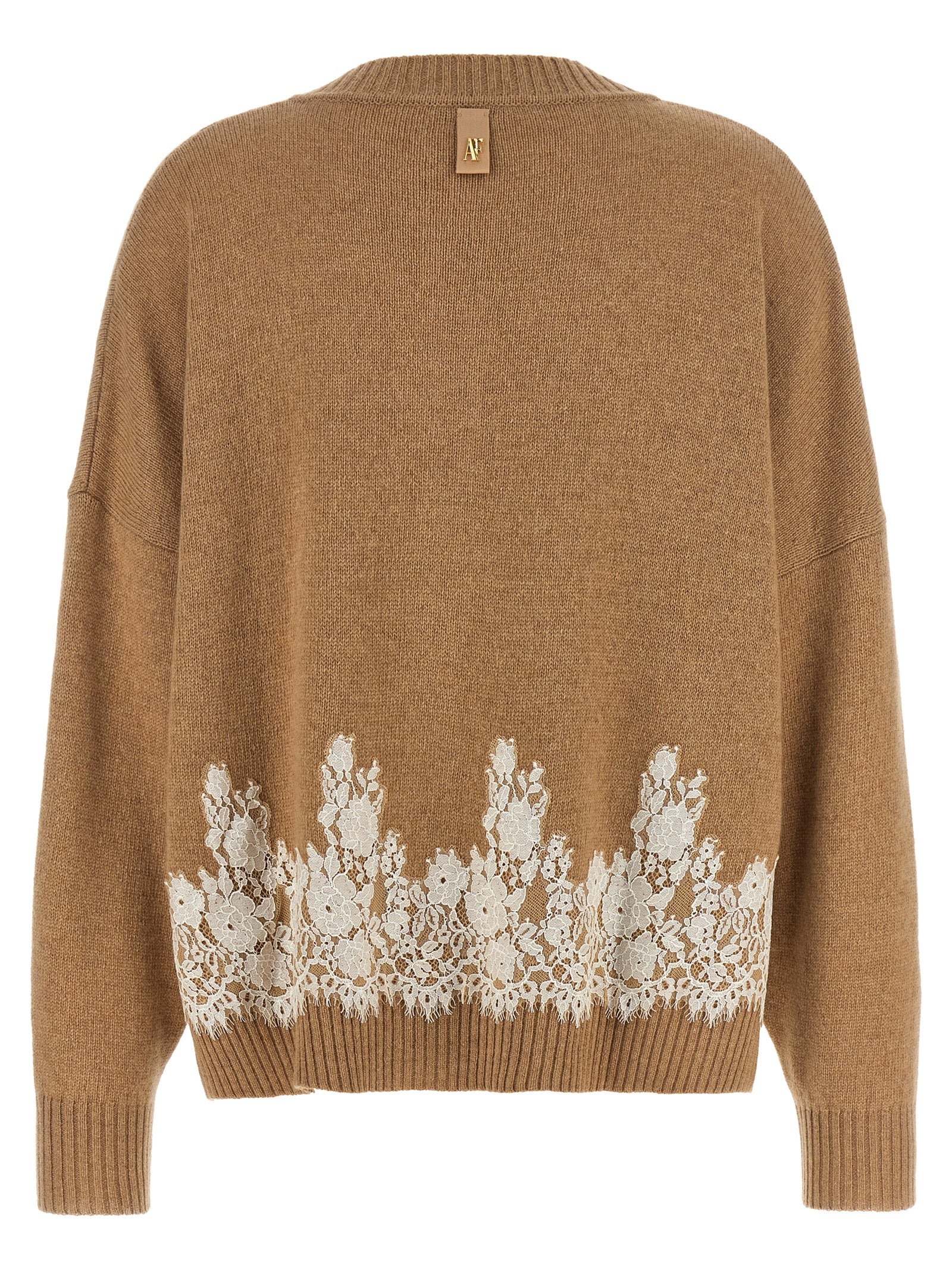 Alberta Ferretti Brown Cashmere Cardigan
