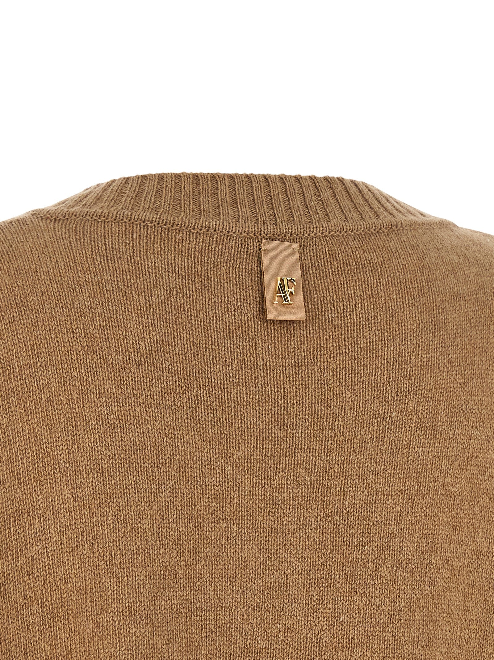 Alberta Ferretti Brown Cashmere Cardigan