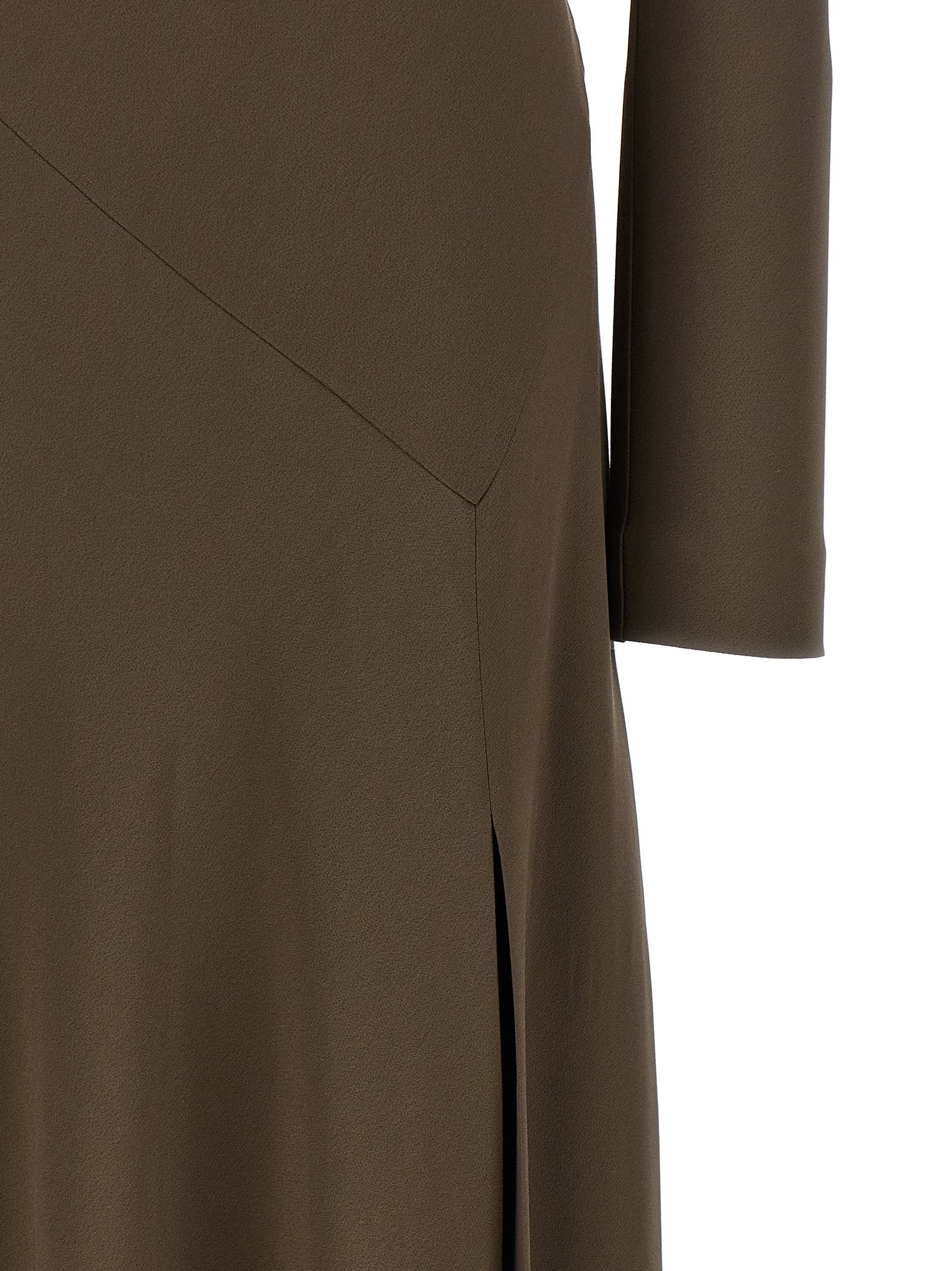 Alberta Ferretti Brown Viscose Long Dress