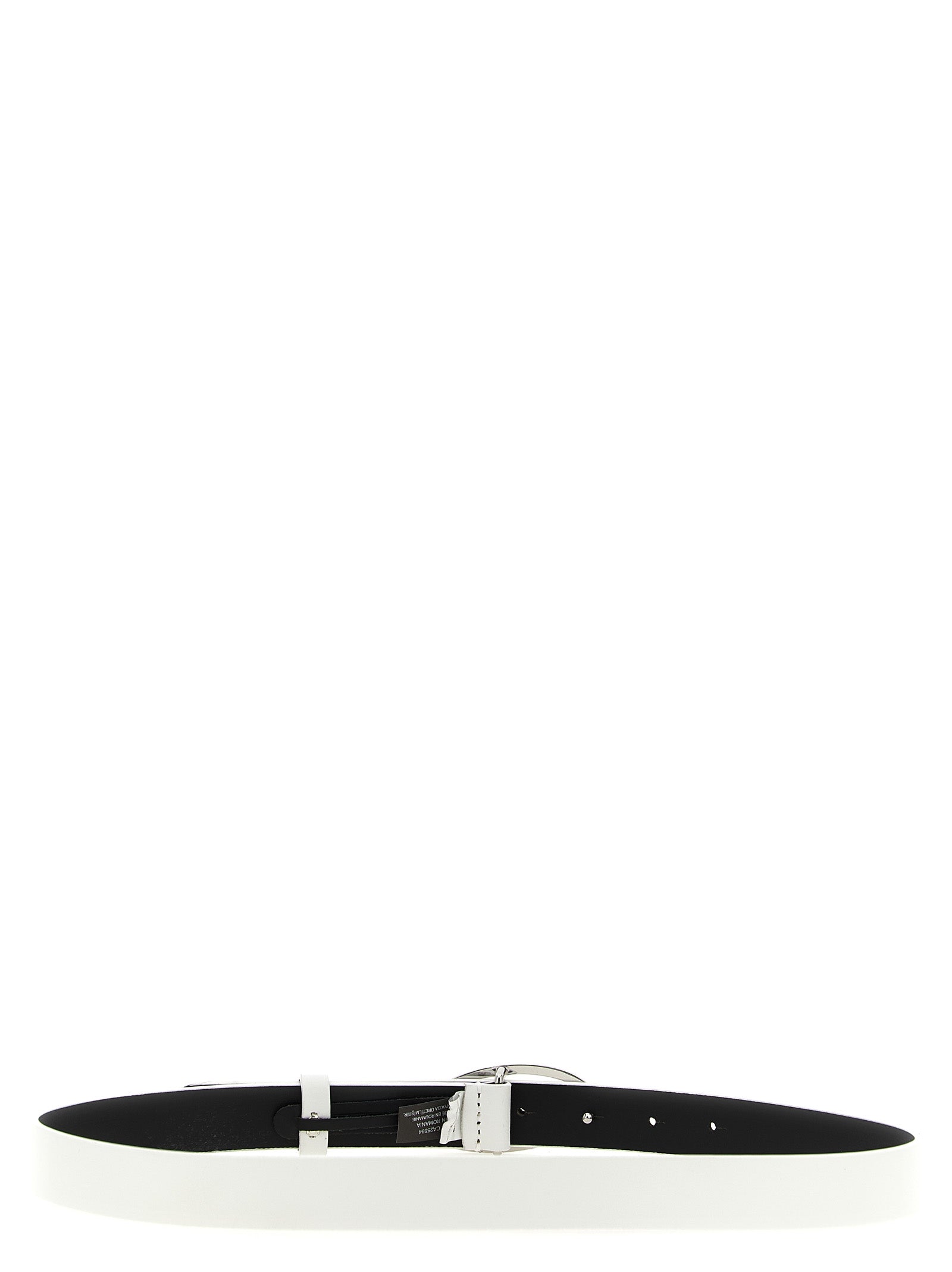 Diesel White Leather Regular Belt