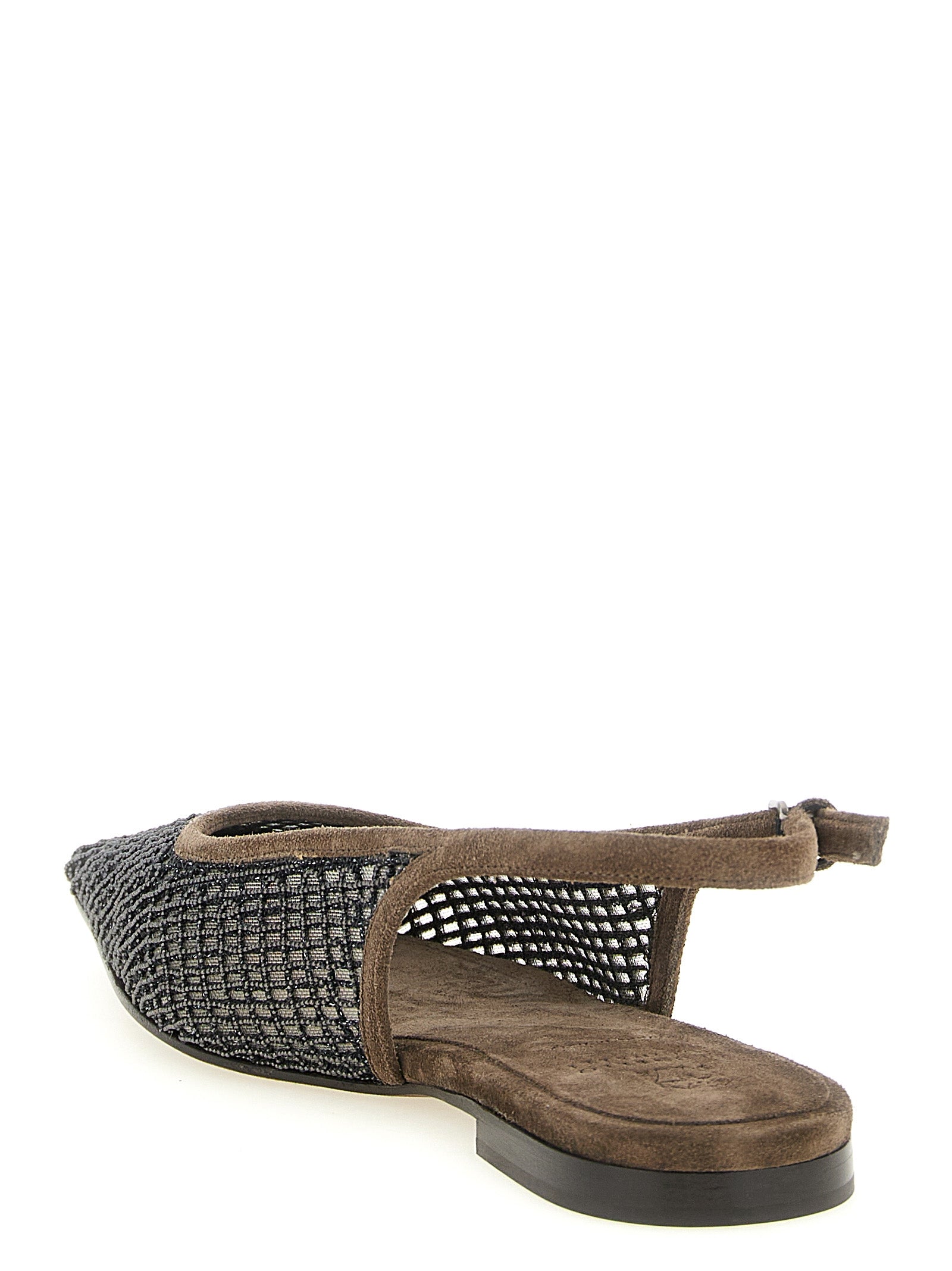Brunello Cucinelli Brown Calfskin Ballet Flats