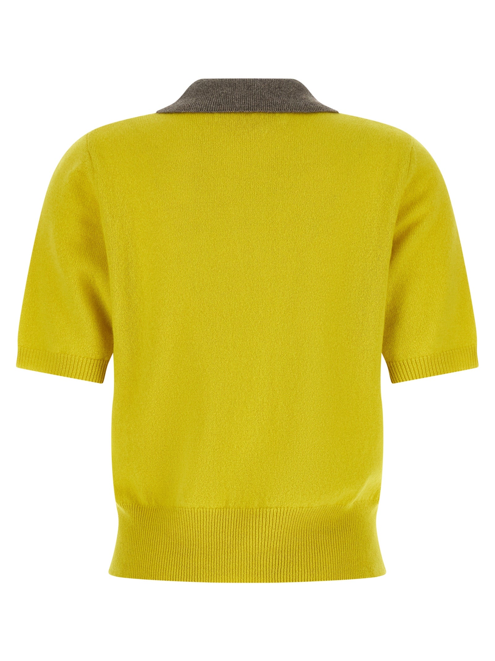 Marni Bicolor Cashmere Polo Shirt
