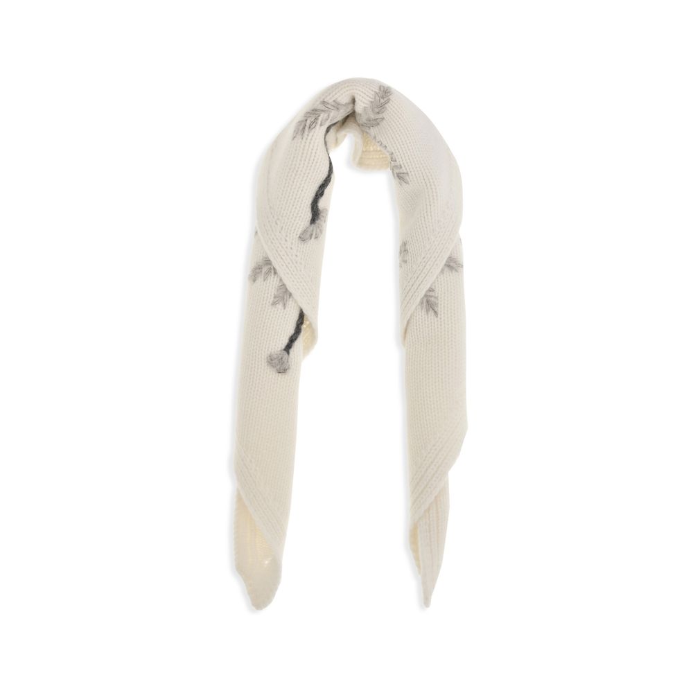 P.A.R.O.S.H. Beige Wool Oves Aries Scarf