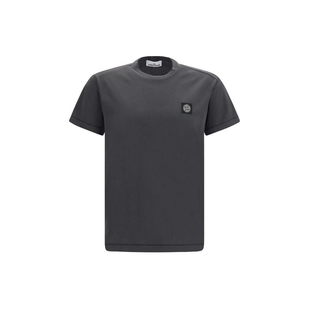 Stone Island Gray Cotton T-Shirt