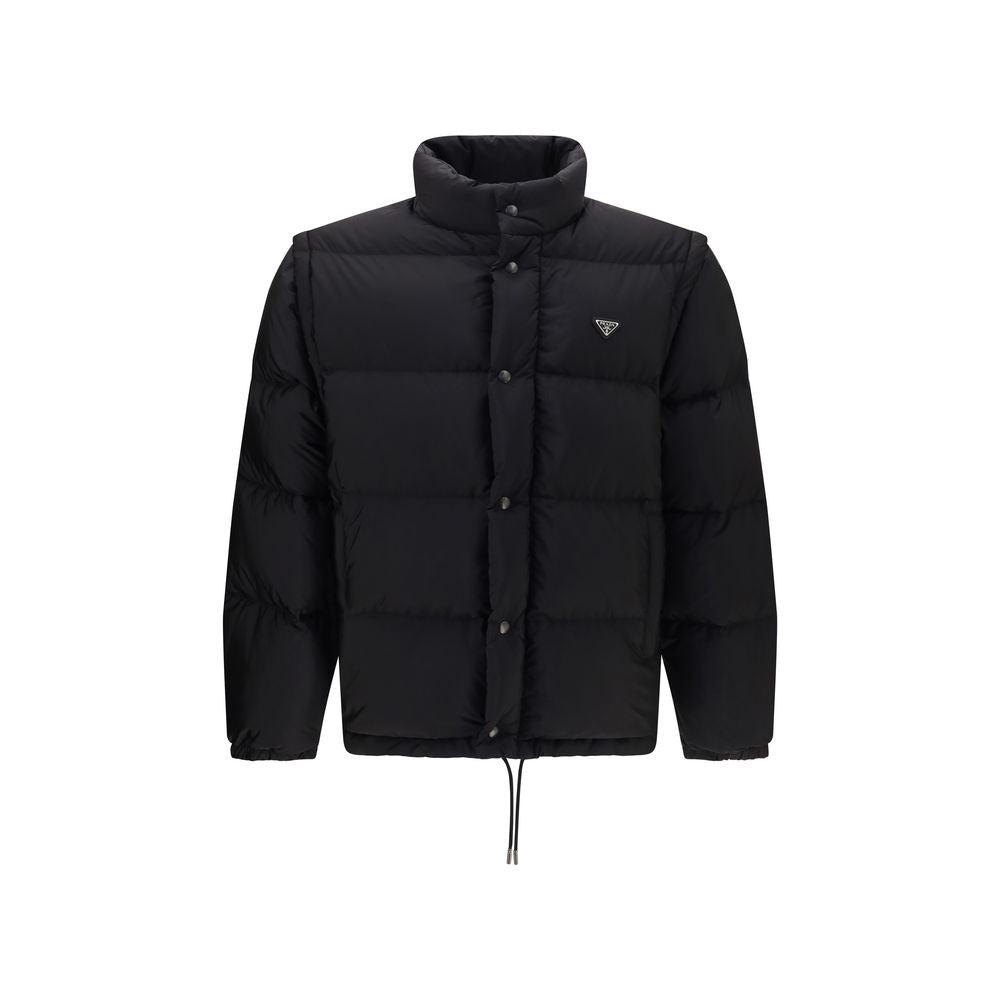 Prada Black Goose Down Full-Length Jacket