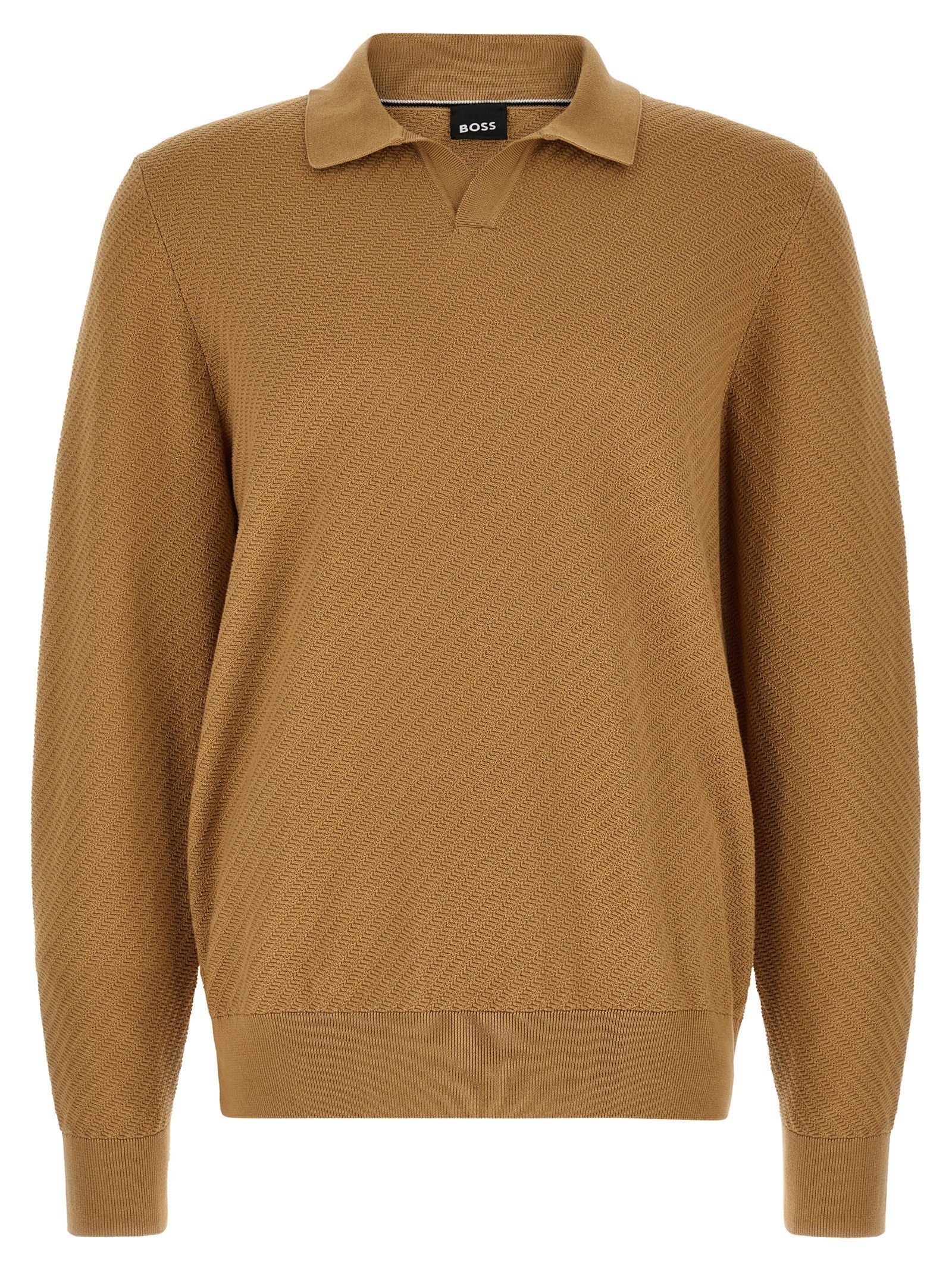 Hugo Boss Brown Cotton Polo Shirt