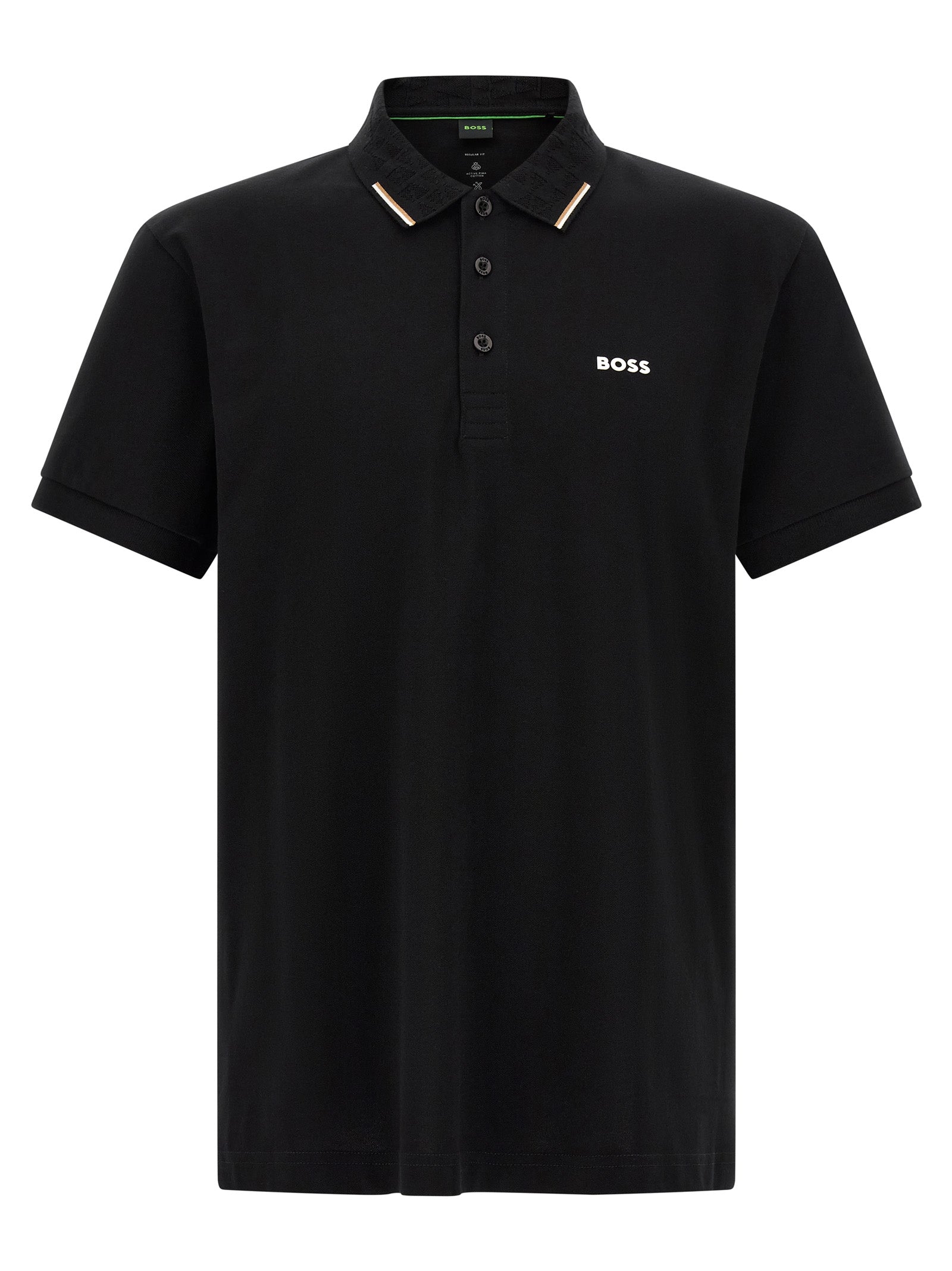 Hugo Boss Black Cotton Polo Shirt