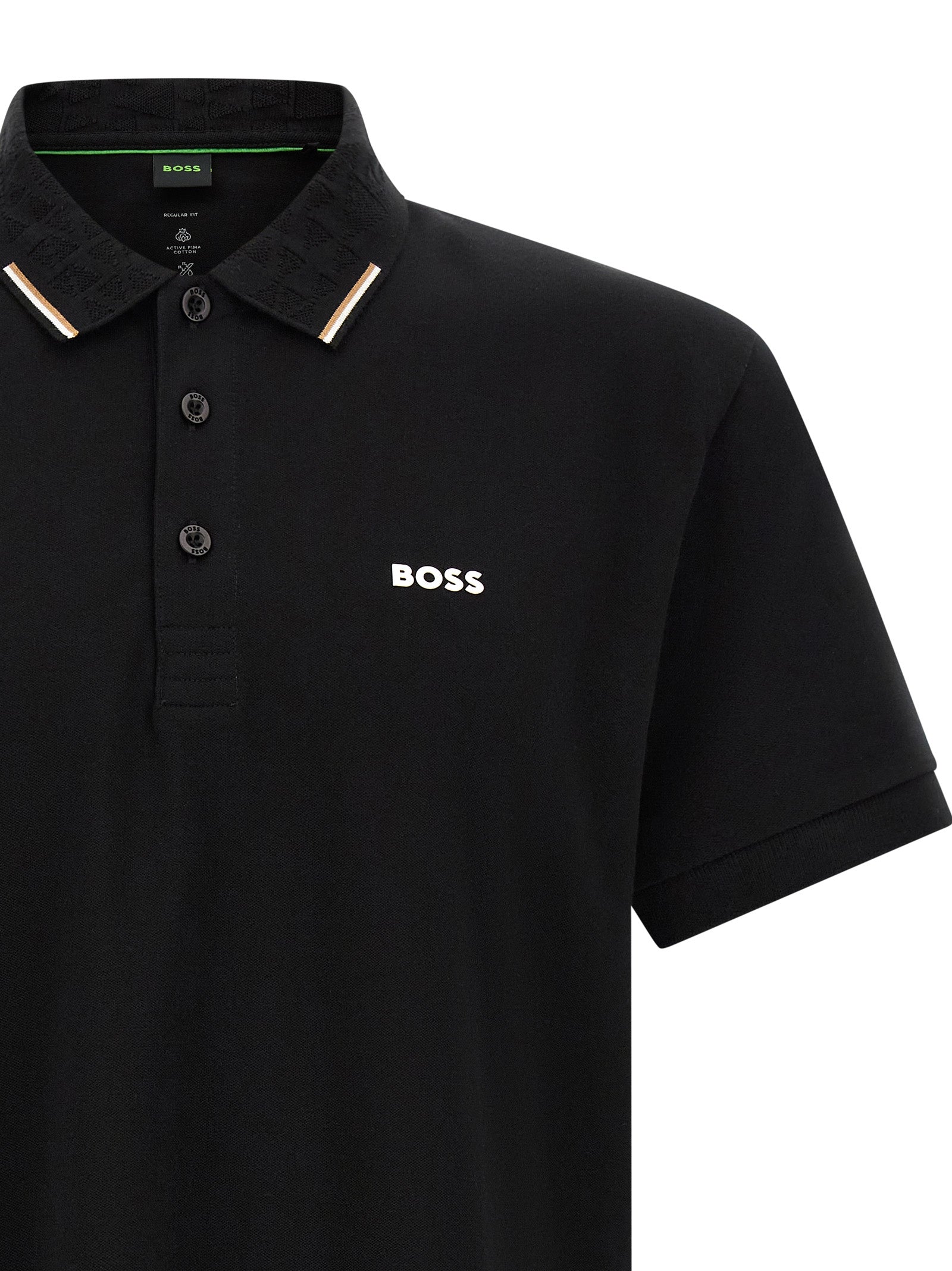 Hugo Boss Black Cotton Polo Shirt