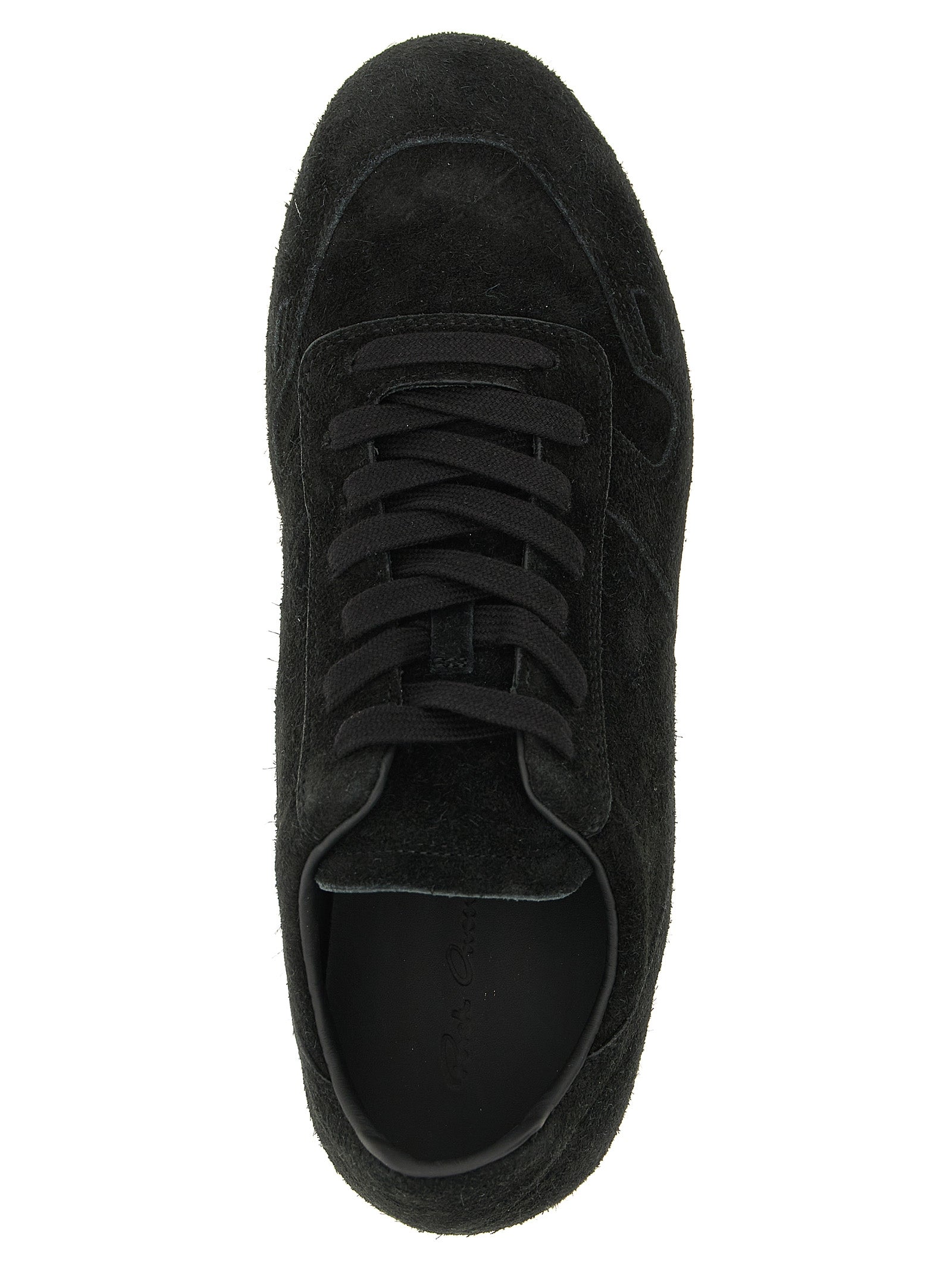 Rick Owens Bicolor Calfskin Low Top Sneakers