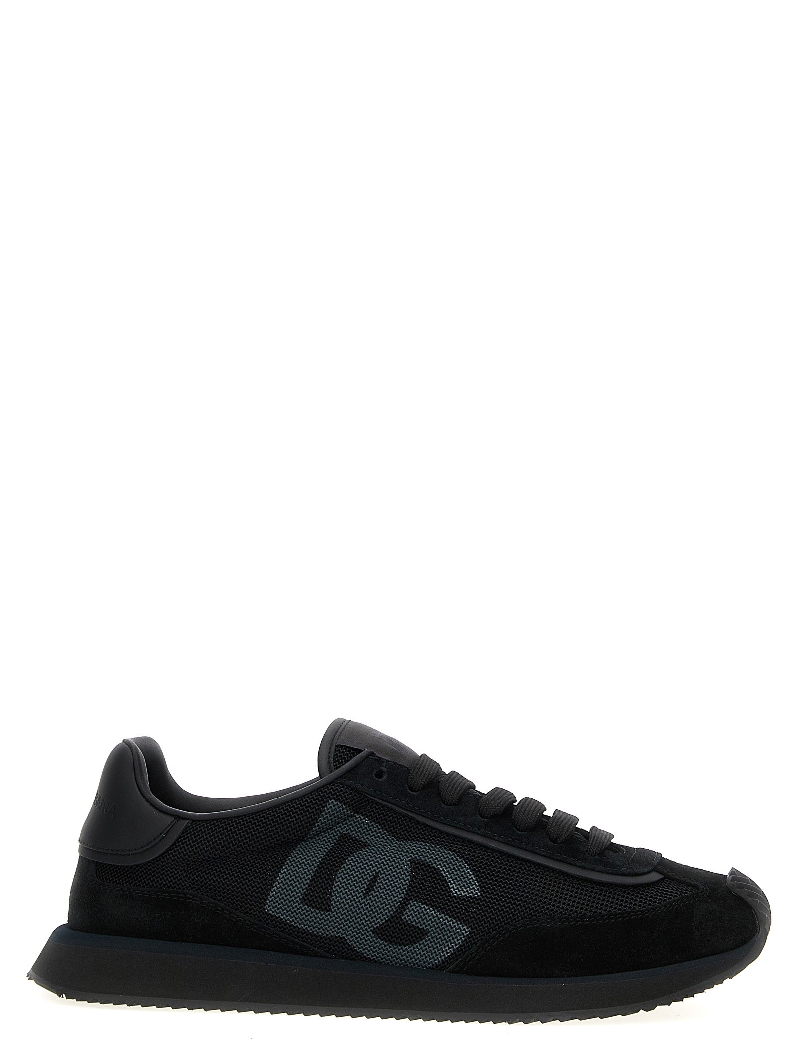 Dolce & Gabbana Black Calfskin Athletic Sneakers