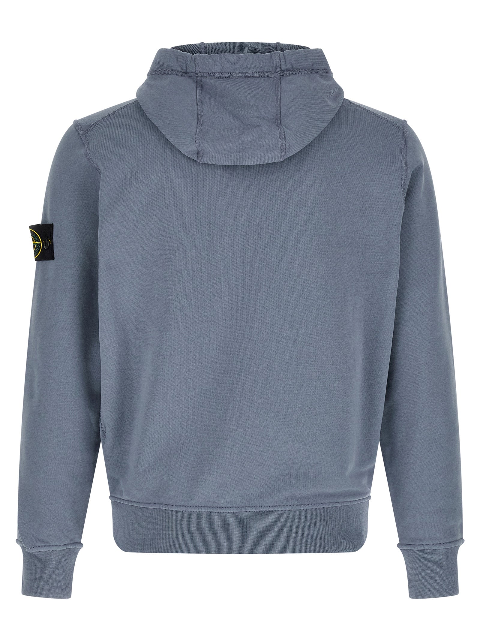 Stone Island Blue Cotton Sweatshirt