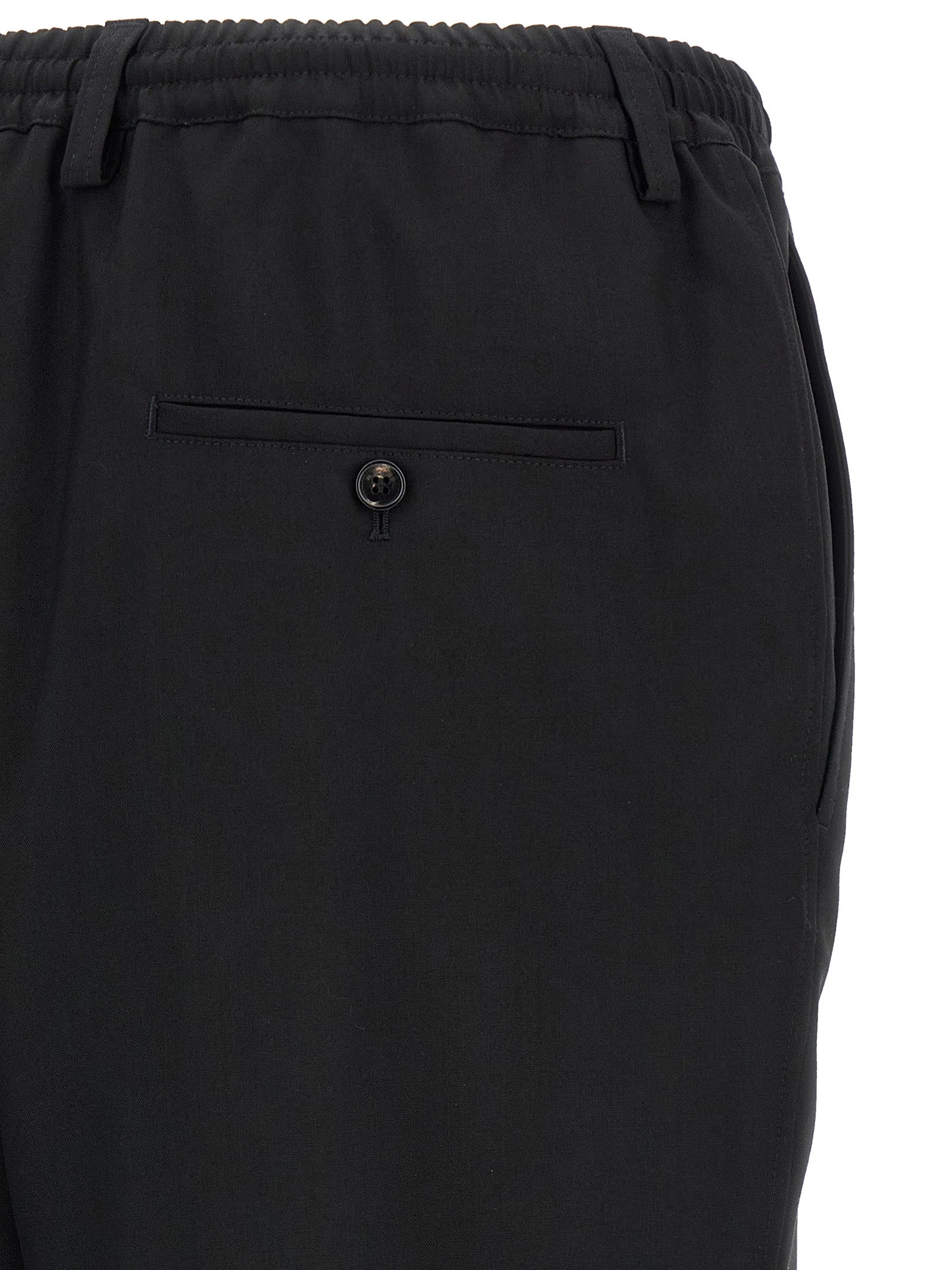 Marni Black Virgin Wool Cropped Pants