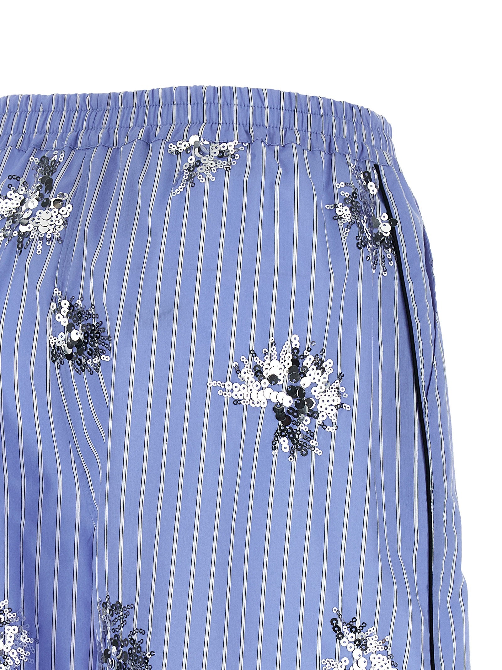 LE TWINS Blue Cotton Bermuda Shorts