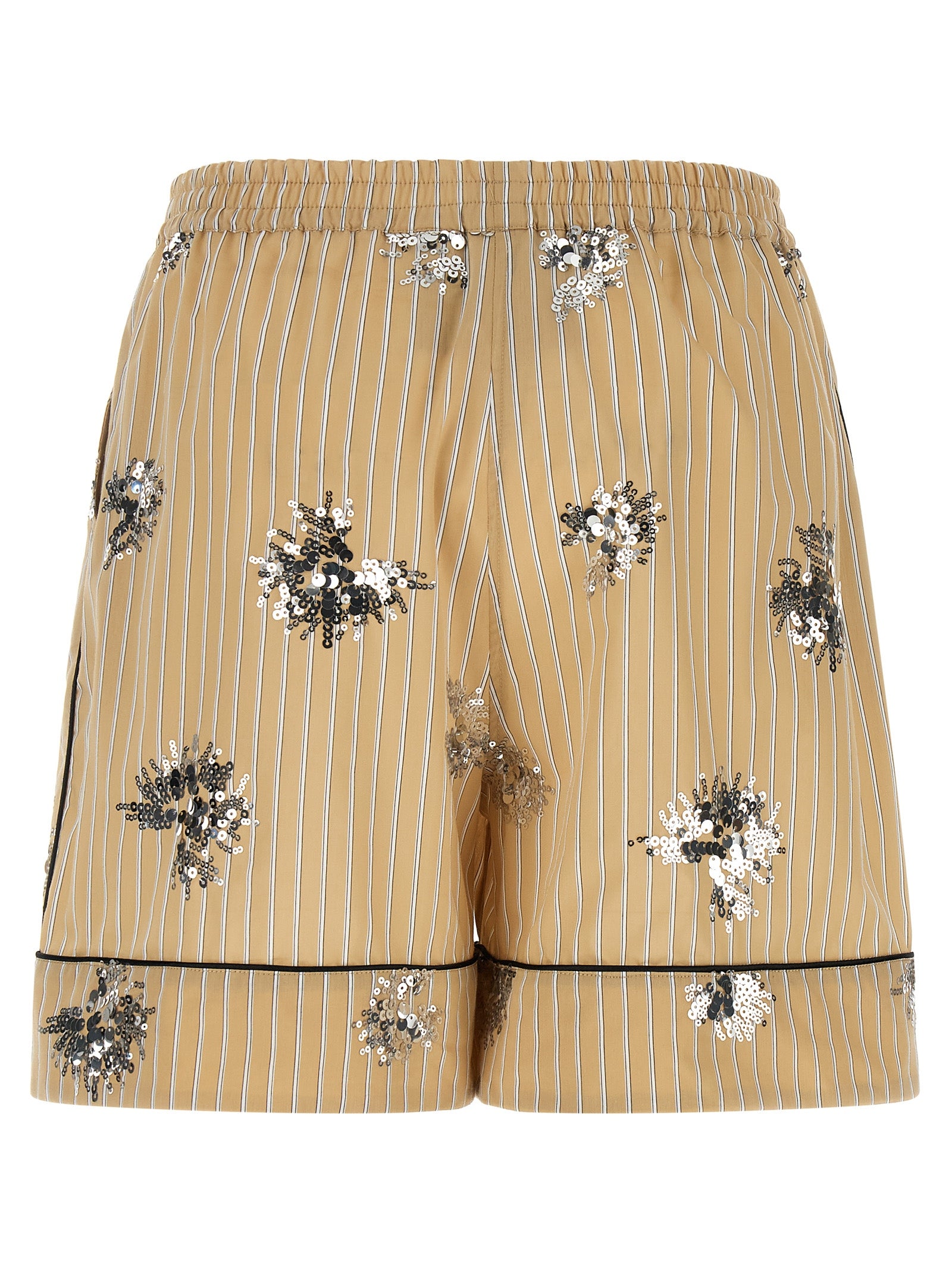 LE TWINS Beige Cotton Bermuda Shorts