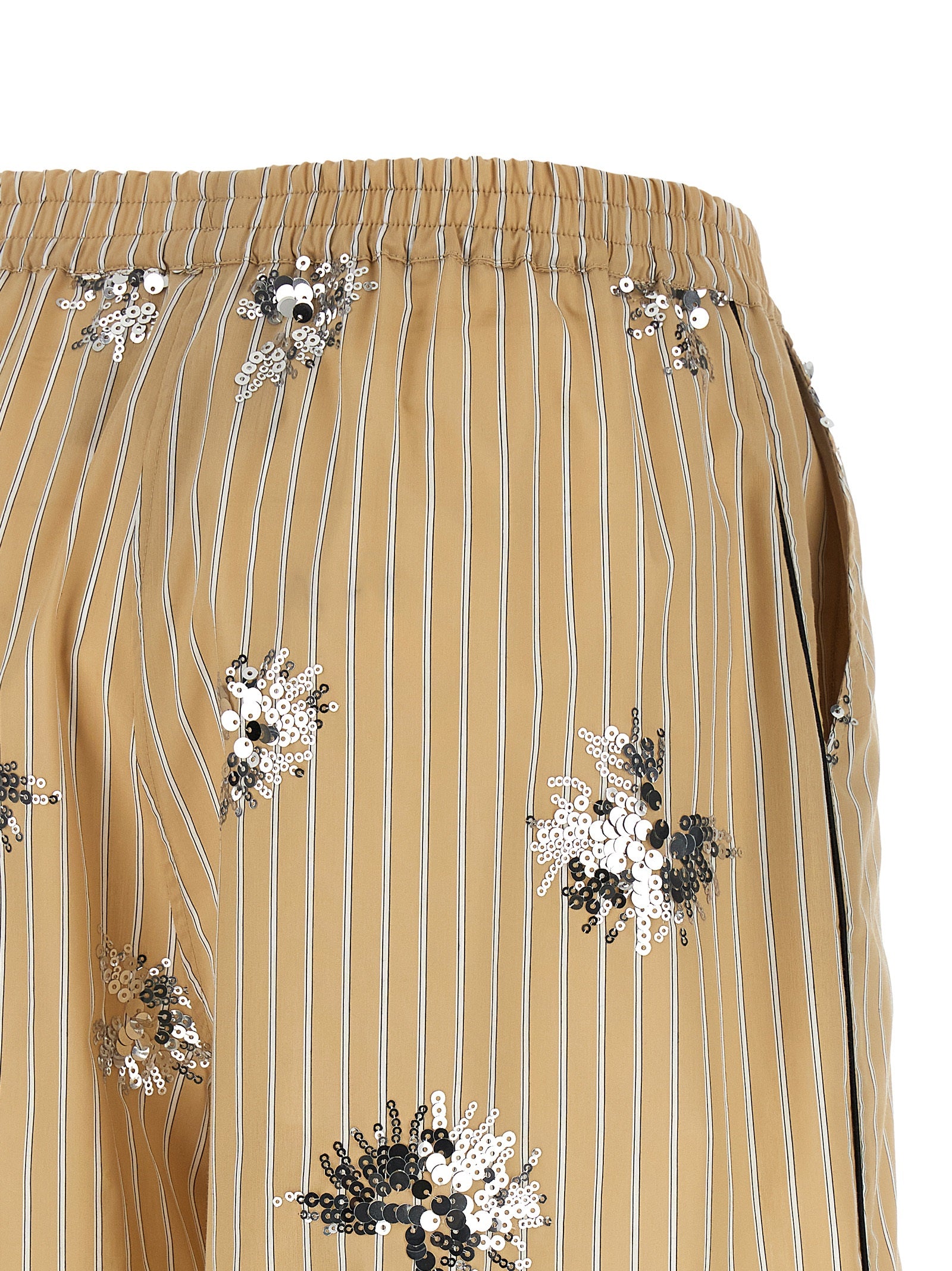 LE TWINS Beige Cotton Bermuda Shorts