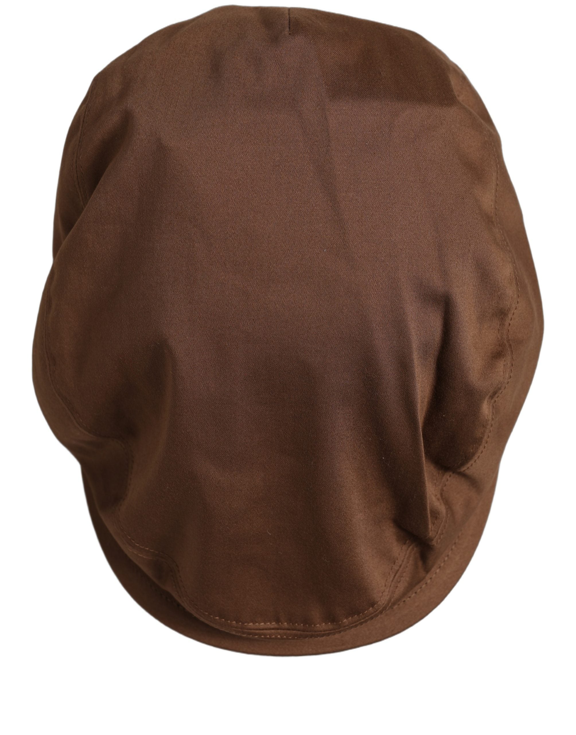 Dolce & Gabbana Men Brown Cotton Newsboy Capello Cabbie Hat